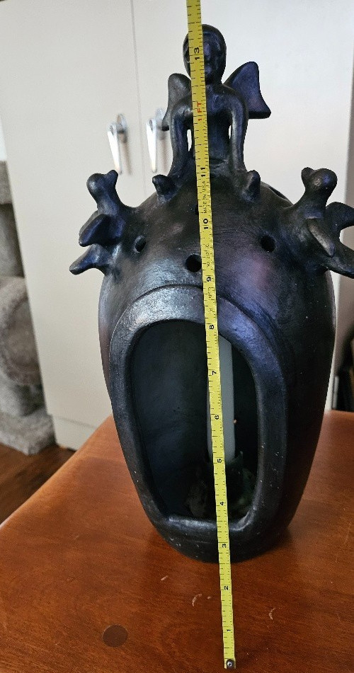 vintage Oaxacan lantern candle holder sculpture vintage Oaxacan lantern candle holder sculpture