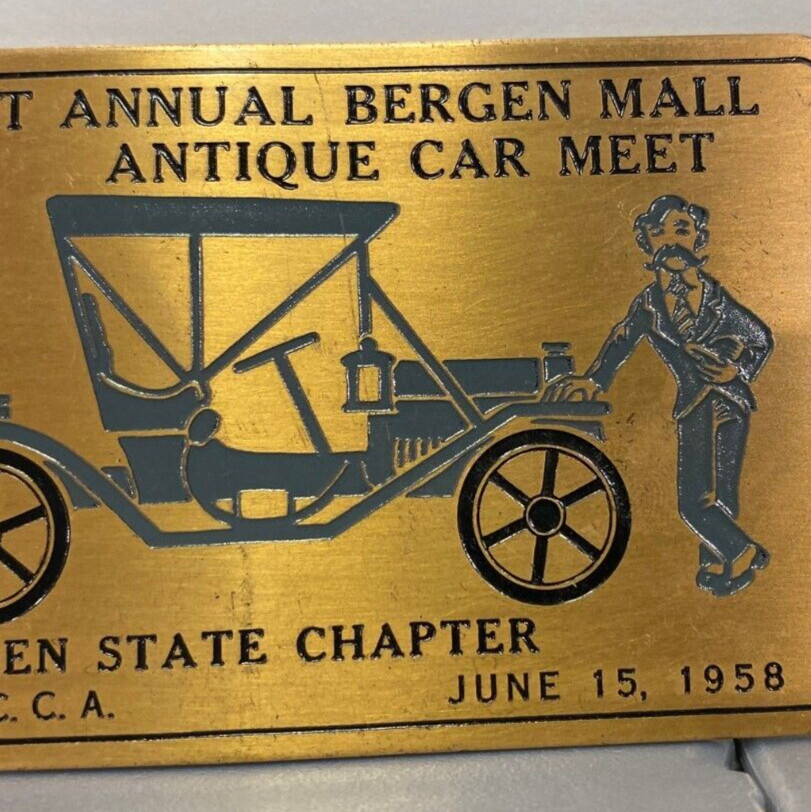 1958 Antique Automobile Club Car Show AACA Hershey Region Pennsylvania Plaque 1958 Antique Automobile Club Car Show AACA Hershey Region Pennsylvania Plaque