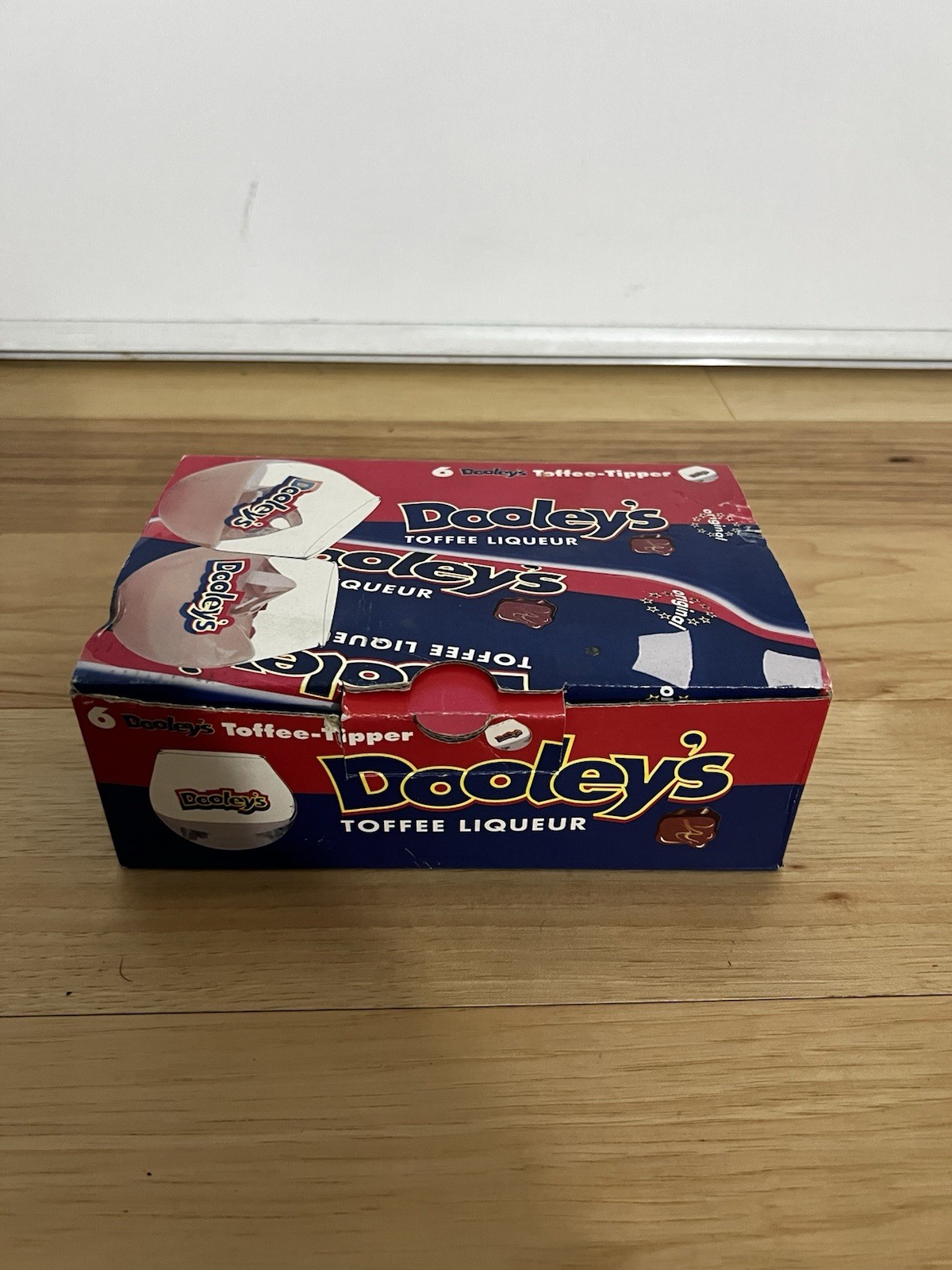 Dooley’s Toffee Liqueur 6 Pack Shot Glasses | Collectible Roly Poly Barware