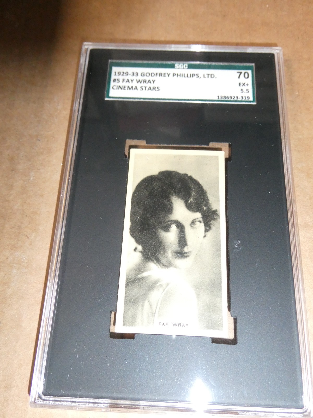 HTF SGC 5.5 70 1932-33 Godfrey Phillips Card #5 Fay Wray Cinema Stars HTF SGC 5.5 70 1932-33 Godfrey Phillips Card #5 Fay Wray Cinema Stars