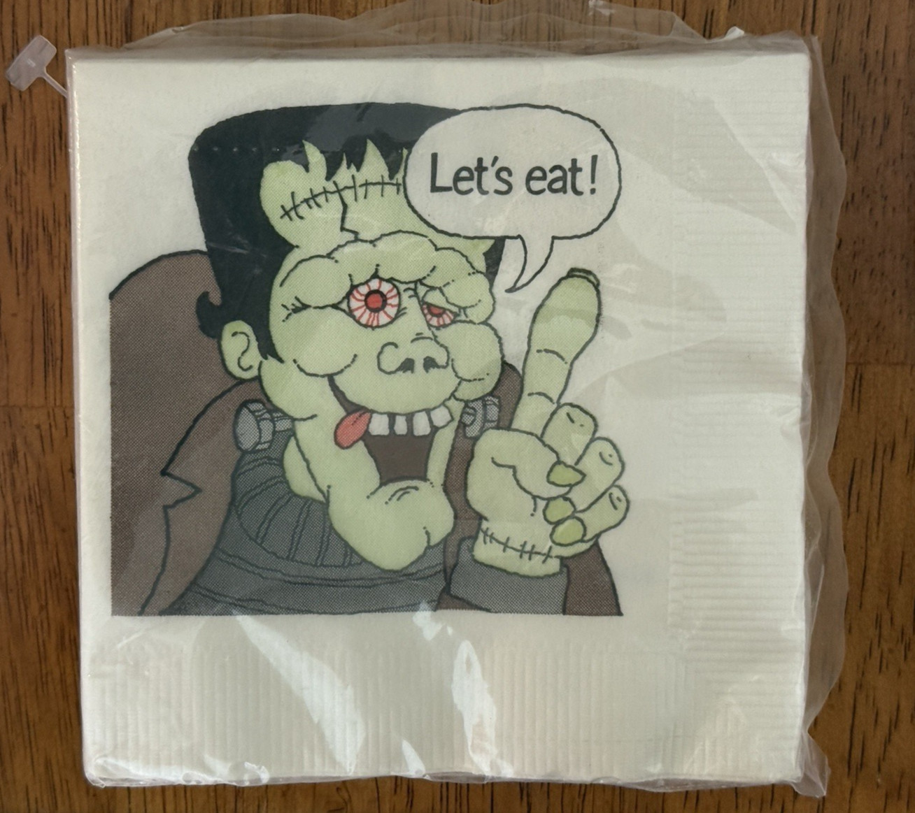 Vintage Halloween Beverage Napkins American Greetings Frankenstein Sealed 5 inch