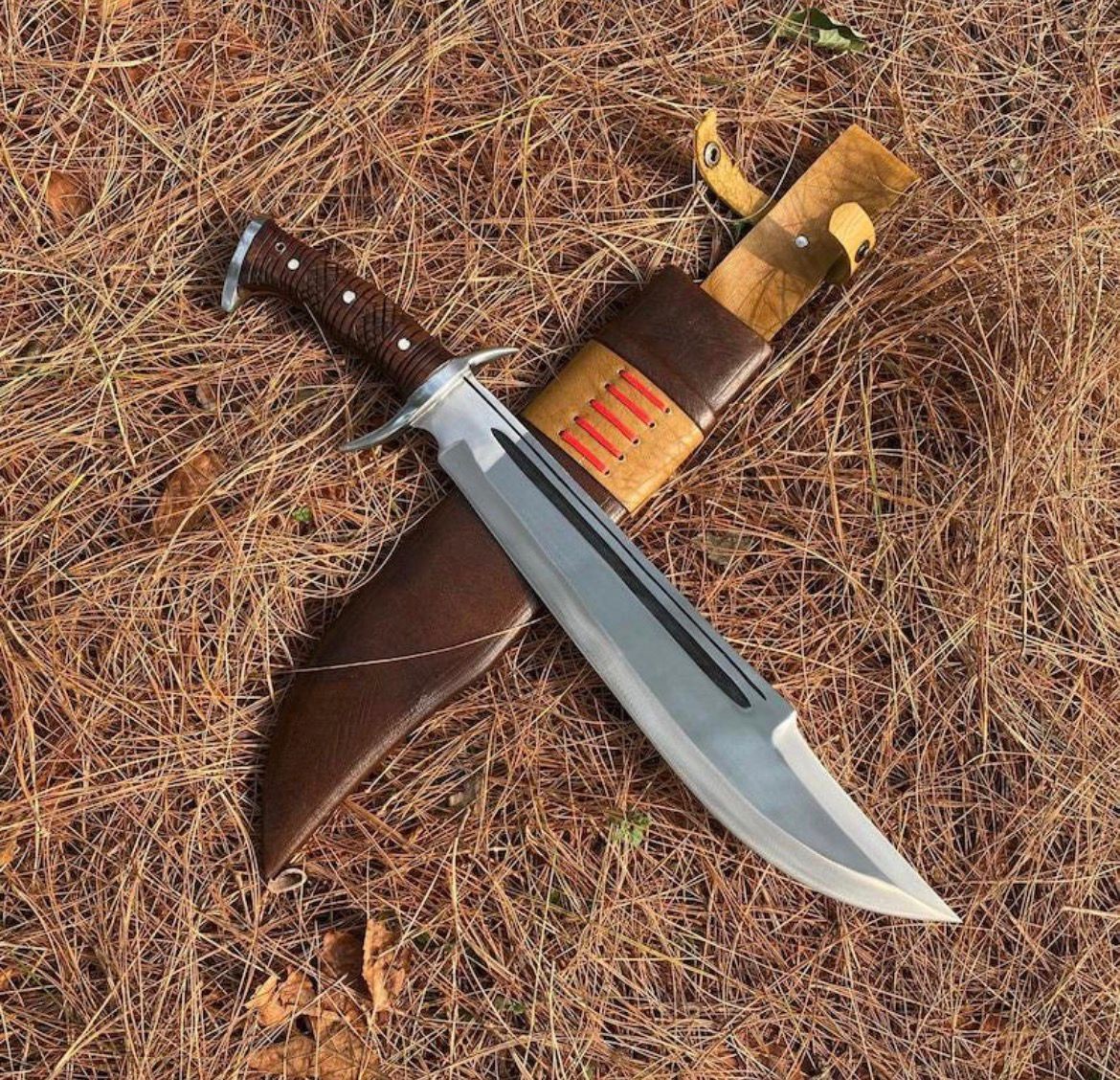 Custom Handmade Tactical Bowie Knife | 22 Custom Handmade Tactical Bowie Knife | 22