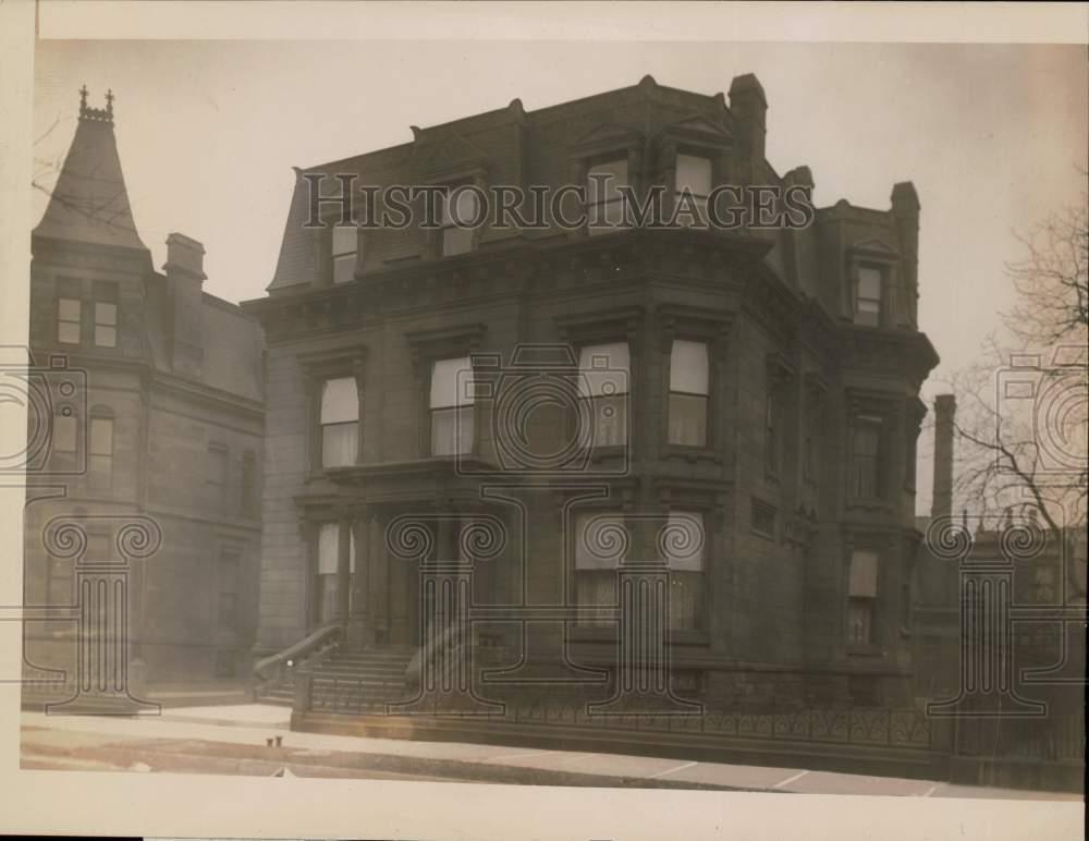 1922 Press Photo The Ream Home of Mrs. Marion B.R. Stephens on Prairie Ave