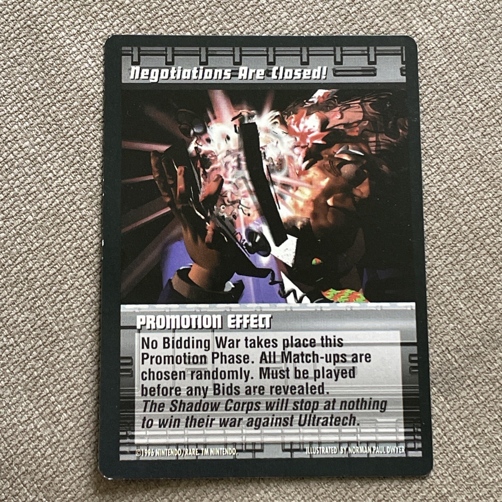 1996 Topps - Killer Instinct CCG Negotiations are closed (Rare) - Topps NM k122