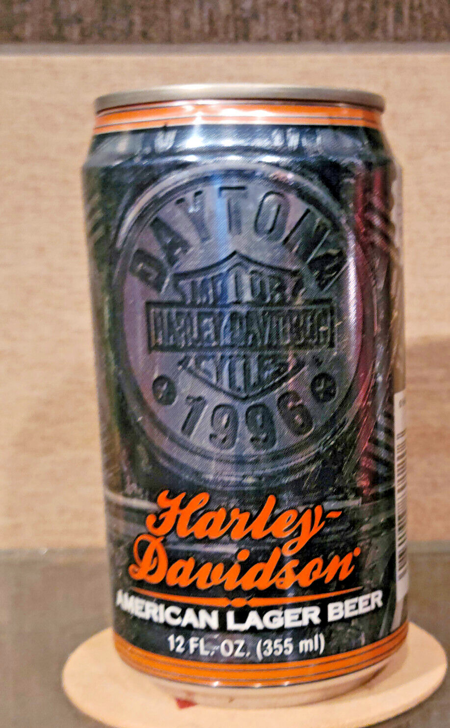 1996 DAYTONA HARLEY DAVIDSON MOTORCYCLES BEER CAN HUBER MONROE WI EMPTY OPEN 1996 DAYTONA HARLEY DAVIDSON MOTORCYCLES BEER CAN HUBER MONROE WI EMPTY OPEN