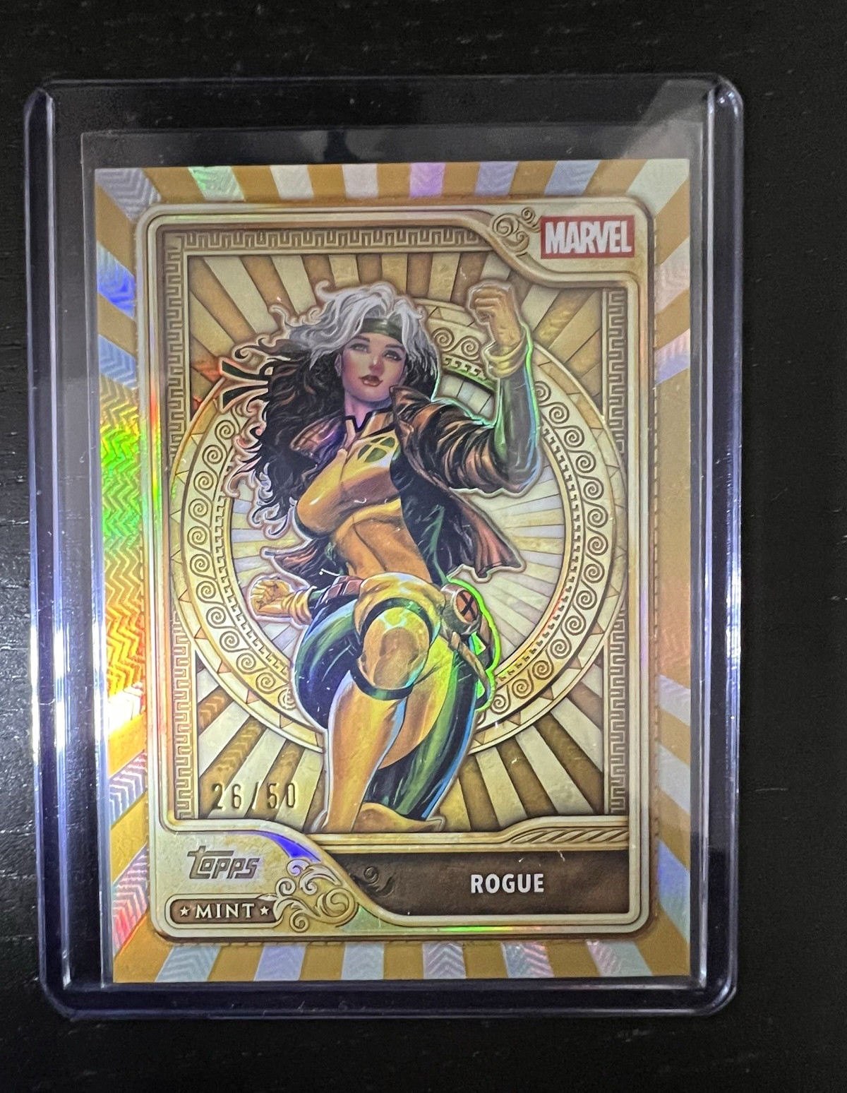 2026 Topps Mint Marvel GOLD X-Men Rogue Gold Card #85 Serial Numbered 26/50