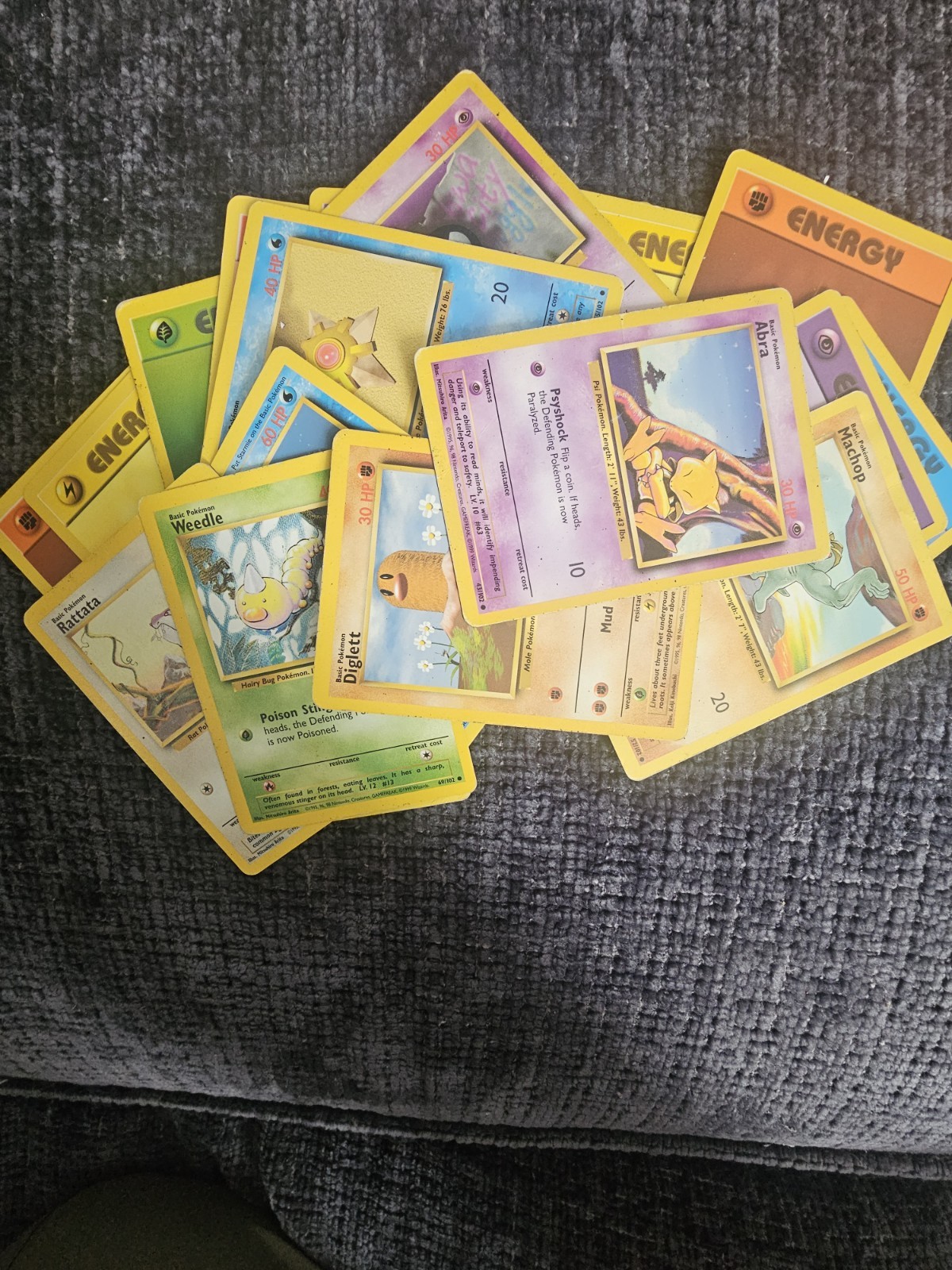 Vintage Pokemon Card Bundle From Base Set 1999 WOTC 19 Cards