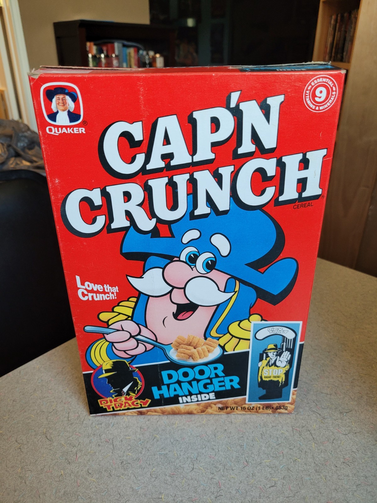 Vintage Cap\'N Crunch Quaker Dick Tracy Door Hanger Vintage Cap\'N Crunch Quaker Dick Tracy Door Hanger