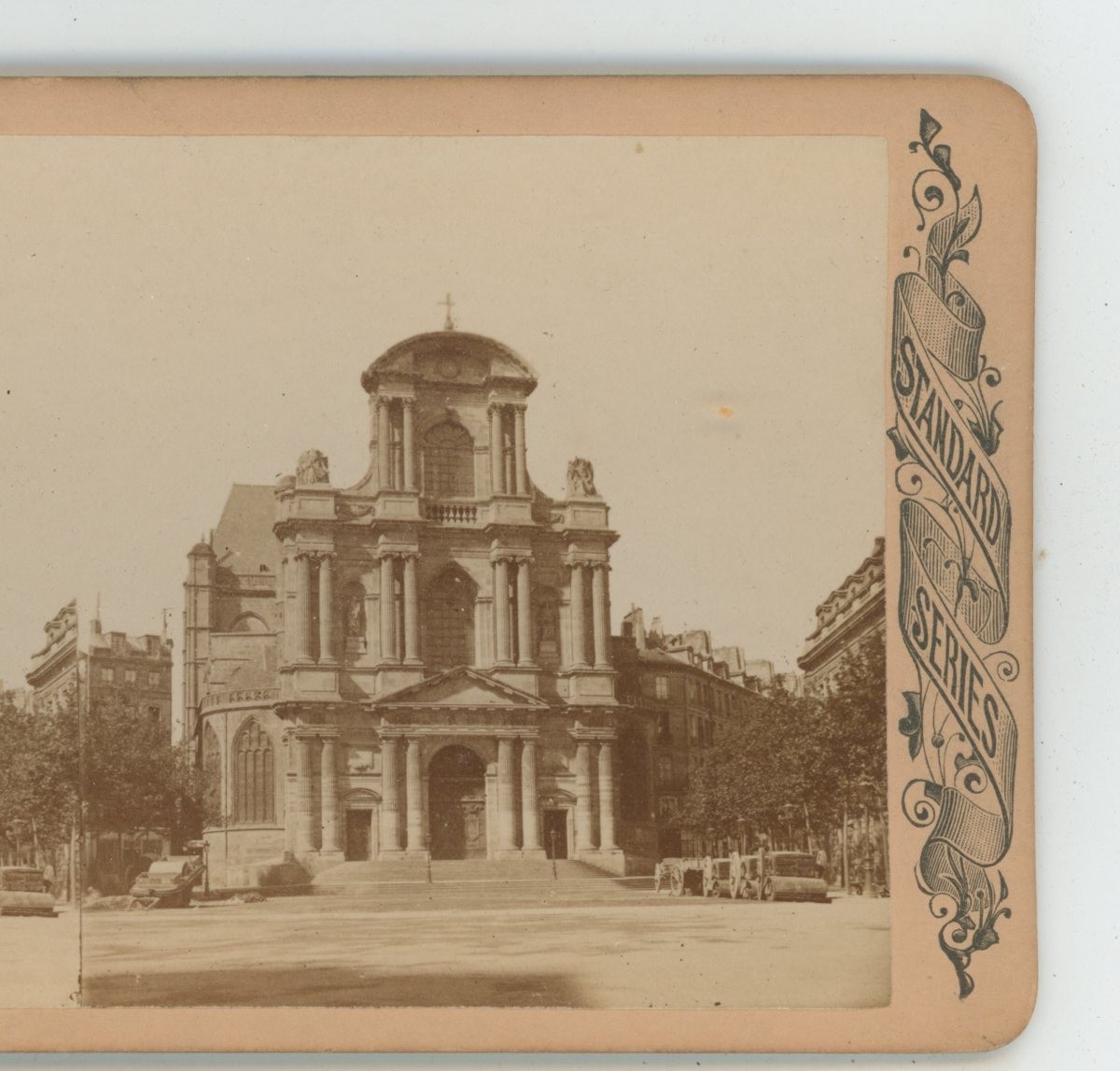 Saint Gervais Saint Protais Church Paris France Stereoview