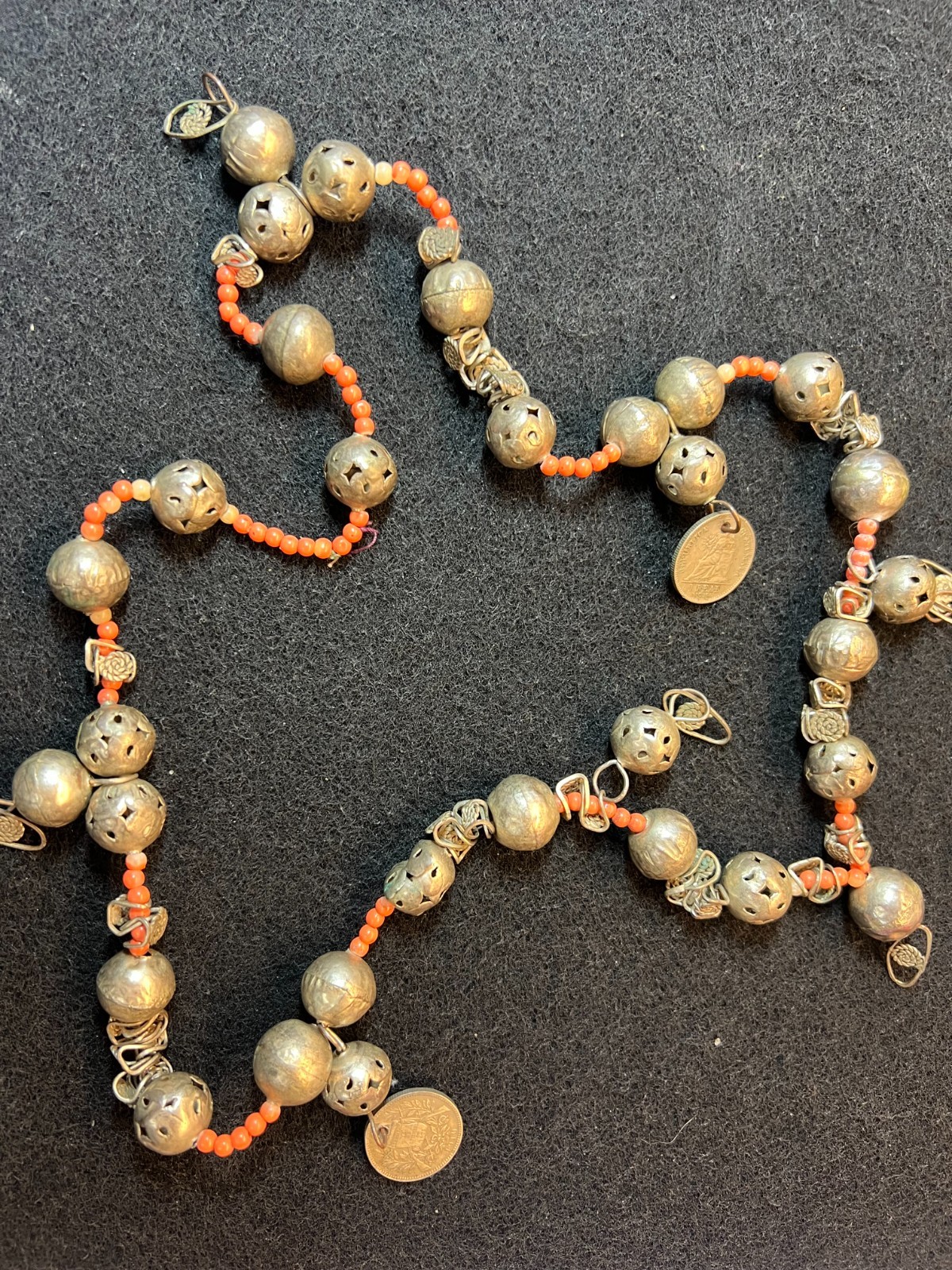 Vintage Guatemalan Maya Chachal Necklace Indigenous Style Antigua Provenance Cor