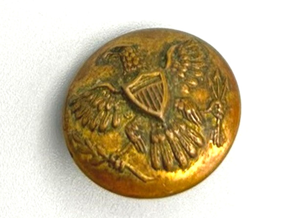 Indian Wars Army Button by J.M. Litchfield and Co. RARE MAKER