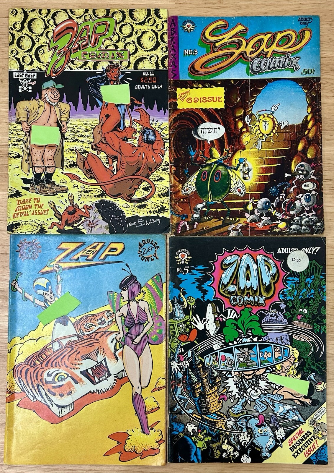 Zap Comix Lot 3 5 10 11 Underground Comics Bundle Vintage R Crumb Last Gasp Apex Zap Comix Lot 3 5 10 11 Underground Comics Bundle Vintage R Crumb Last Gasp Apex
