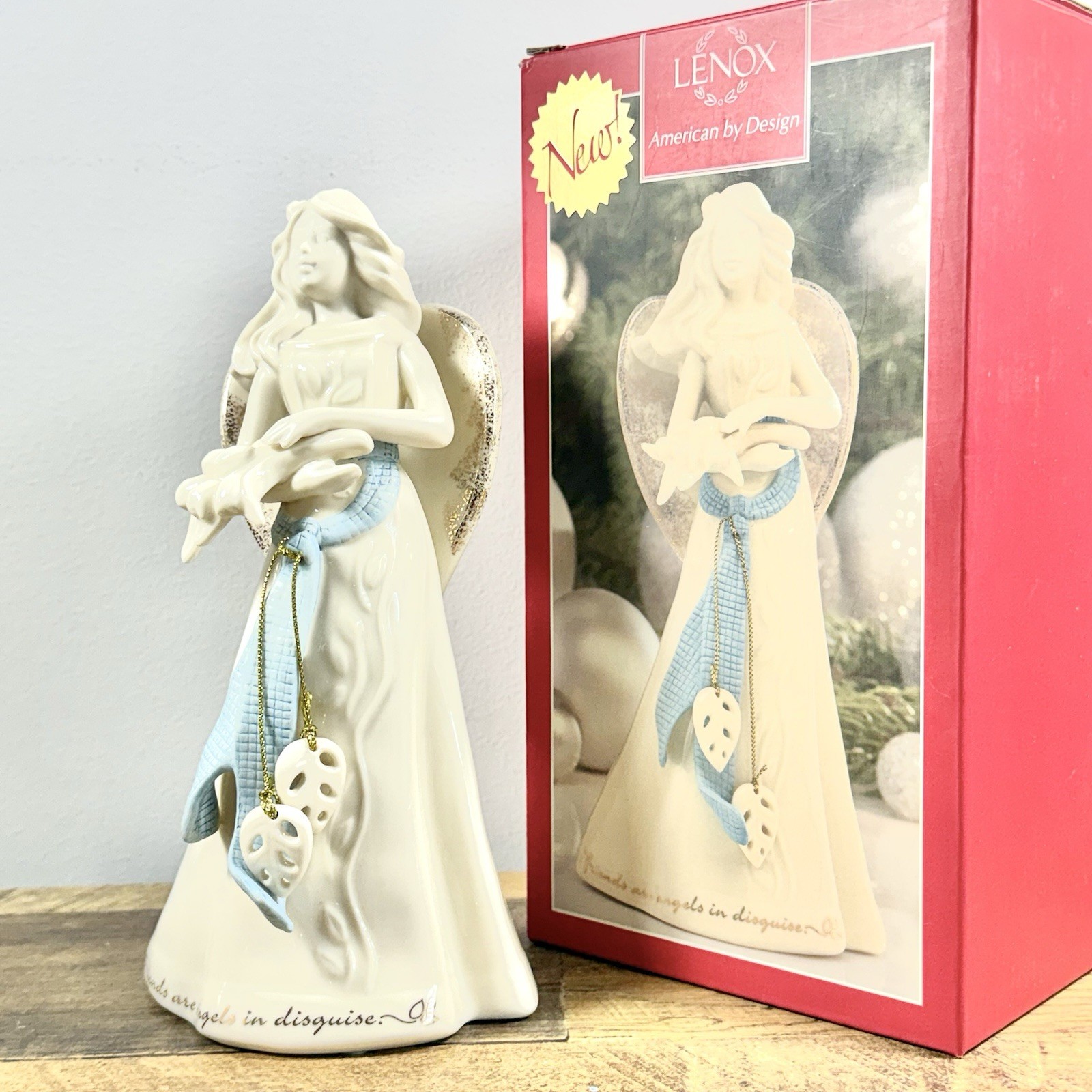 Lenox - Gifts of Grace - Friends Are Angels In Disguise - Figurine - New