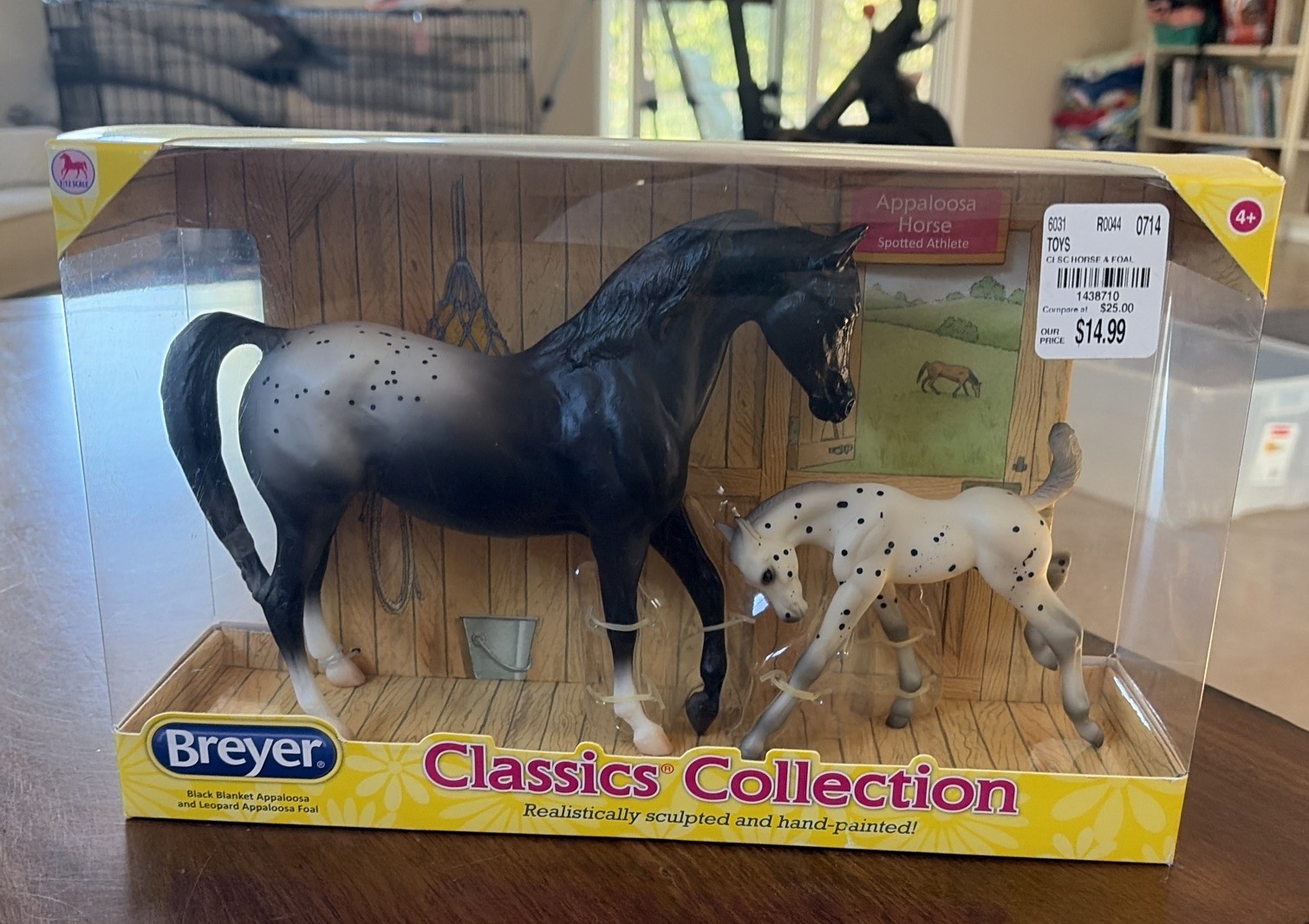 Breyer Horse Retired Classic Black Blanket Appaloosa & Leopard Foal #62032 NIB