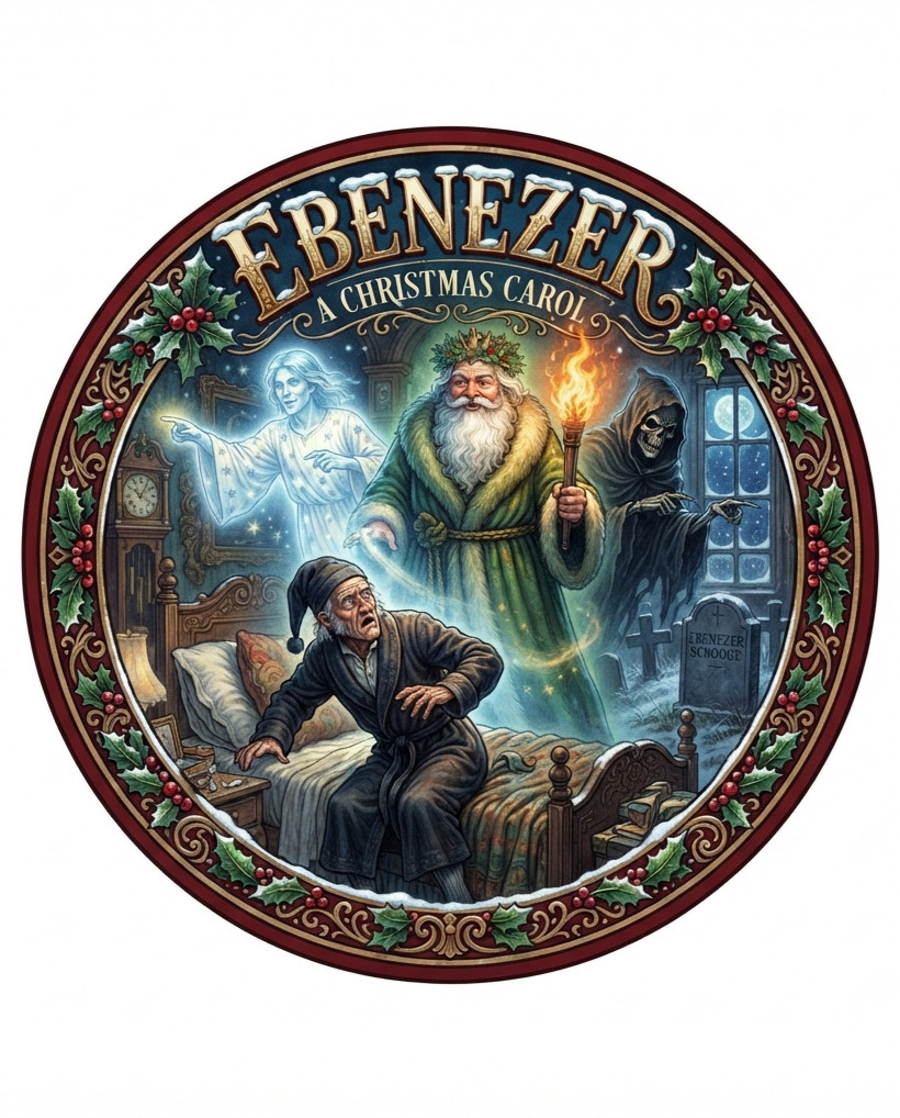 Ebenezer Scrooge A Christmas Carol Decal Xmas Cheer Holiday Themed 4 Ebenezer Scrooge A Christmas Carol Decal Xmas Cheer Holiday Themed 4