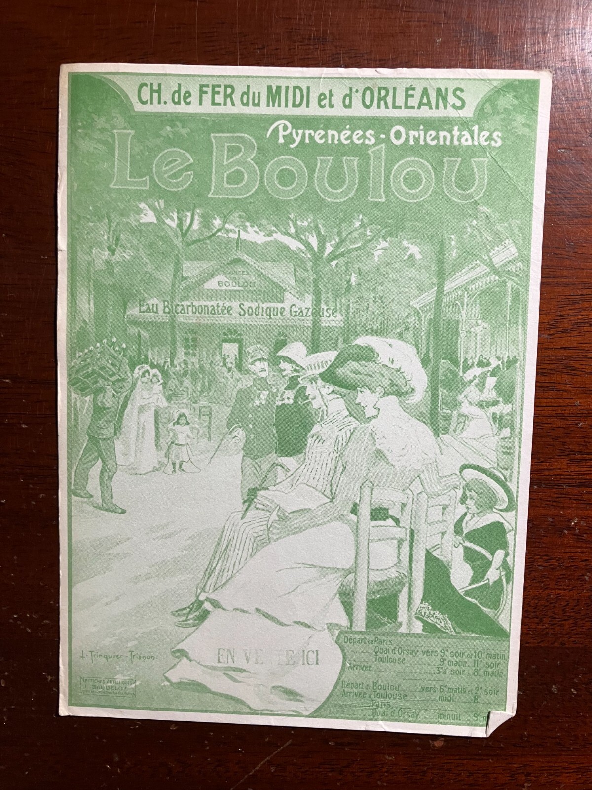 Les Petites Villegiatures A L\'Imagerie Paris France 1979 Vtg Art PC Invite Card