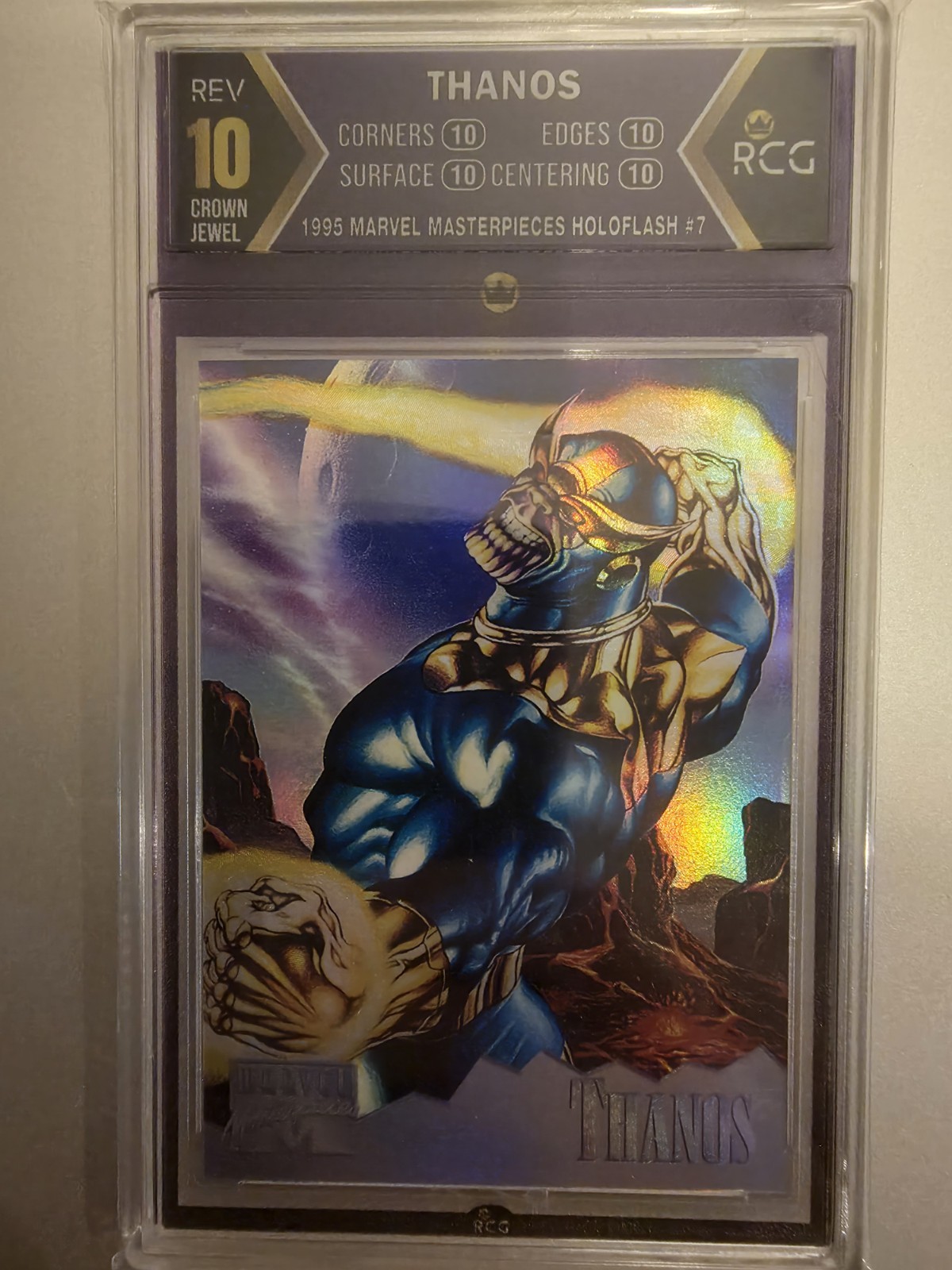 1995 Marvel Masterpieces Holoflash Thanos