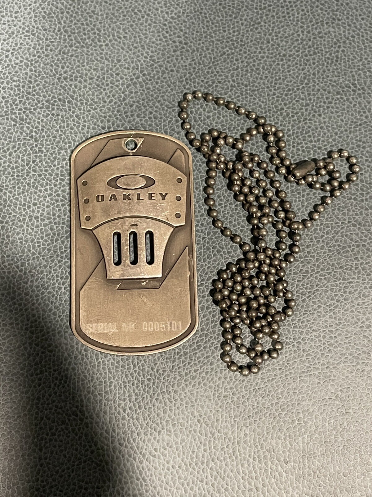 Oakley Employee Dog Tag Serial #0005101 Oakley Employee Dog Tag Serial #0005101