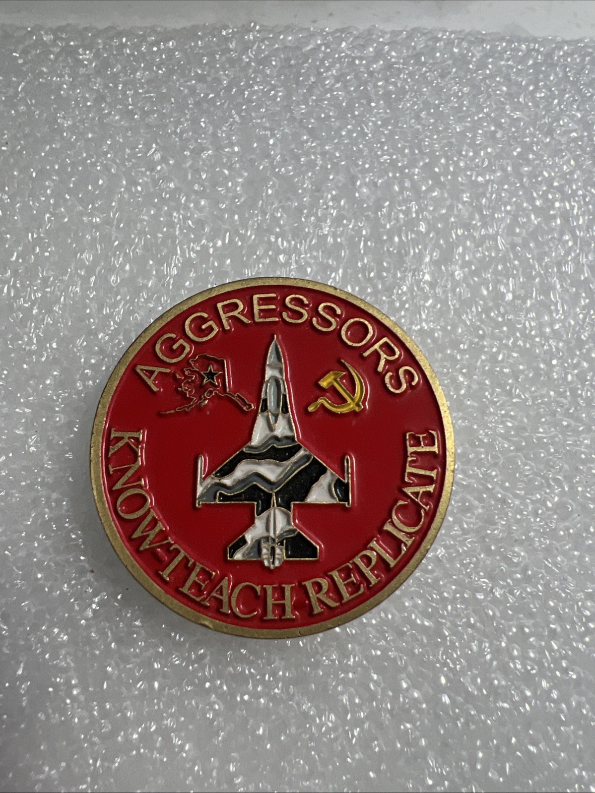 USAF 18th Squadron Aggressors Rare Challenge Coin