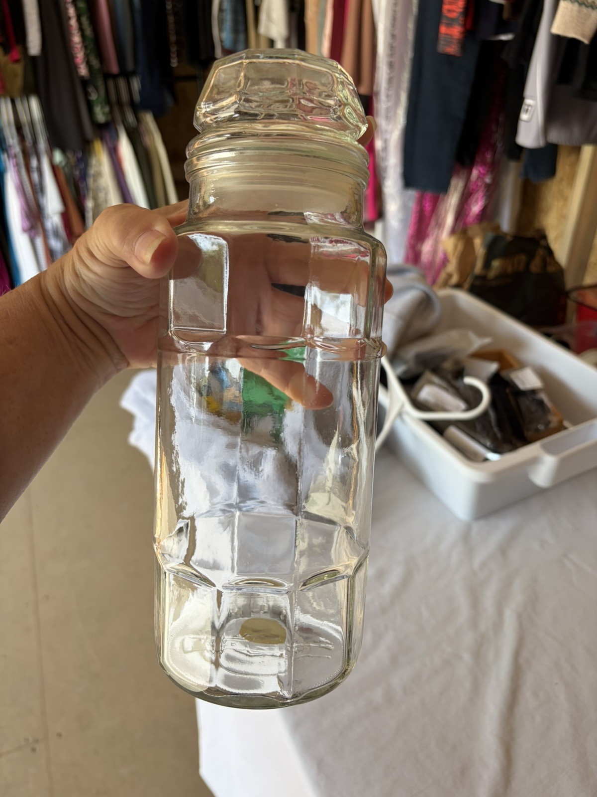 Vintage 1978 Mr. Peanuts Planters Anchor Hocking Glass Canister 10