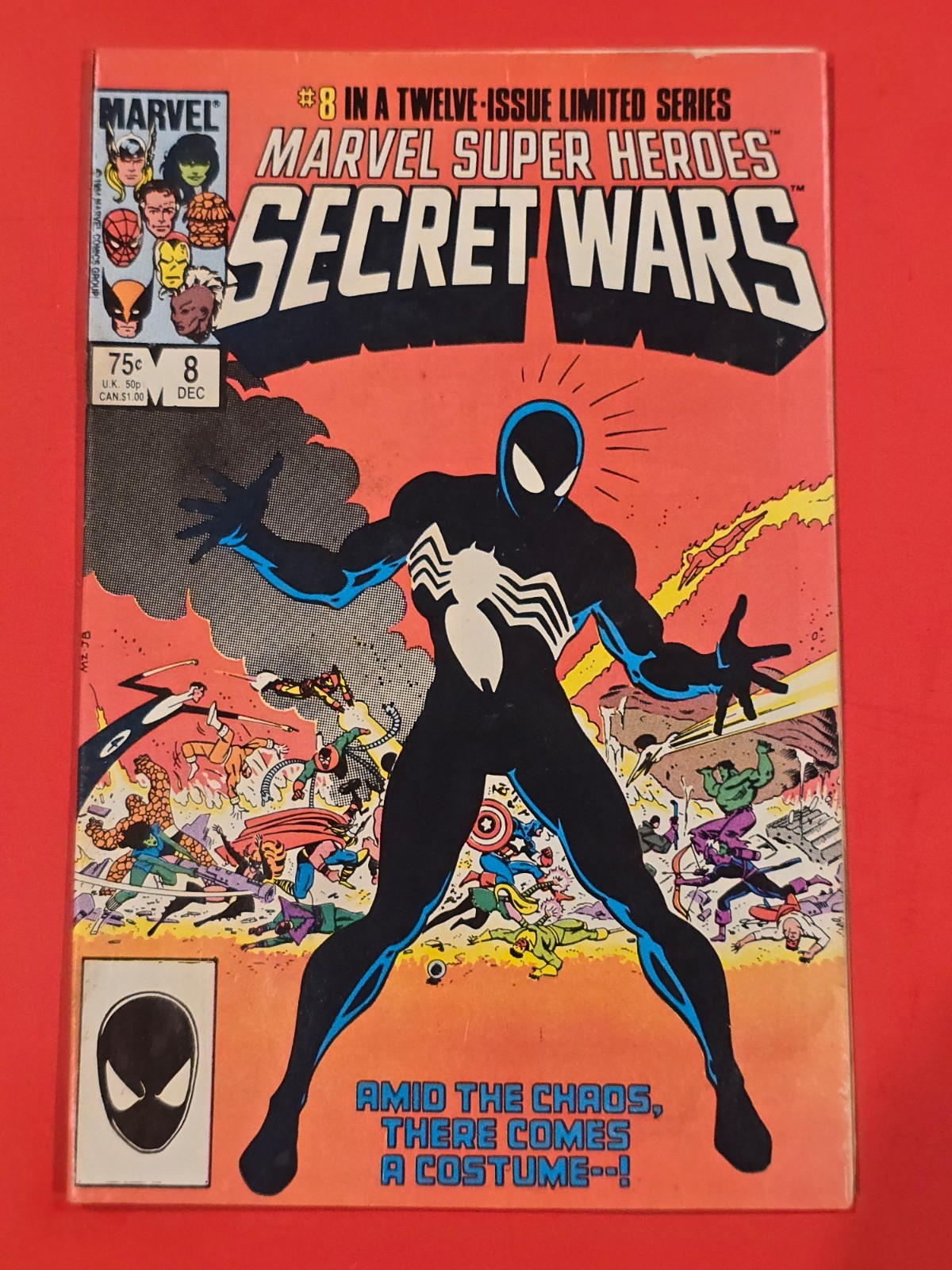 Marvel Super Heroes Secret Wars #8 1984 Spider-Man Black Suit Origin SEE PHOTOS