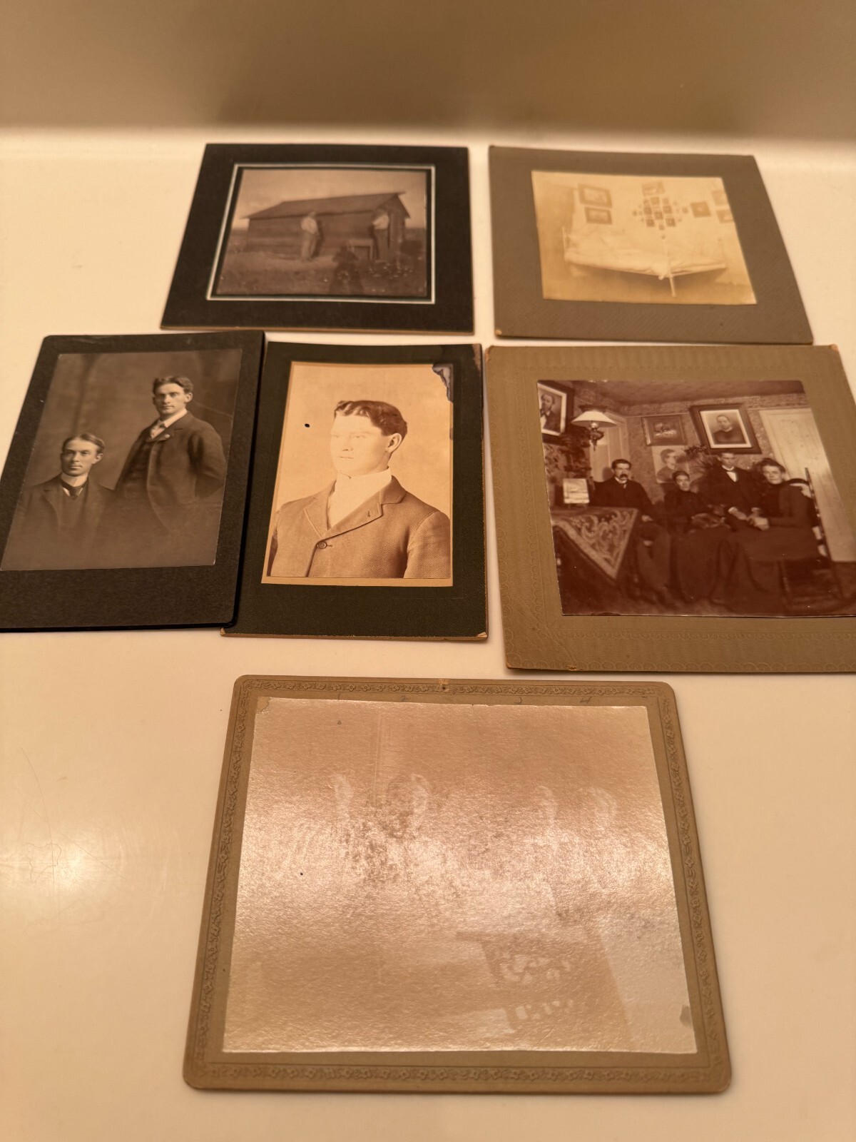 1890's Family Photos Unknown - Find my Family - set of 6 - 1 has names
