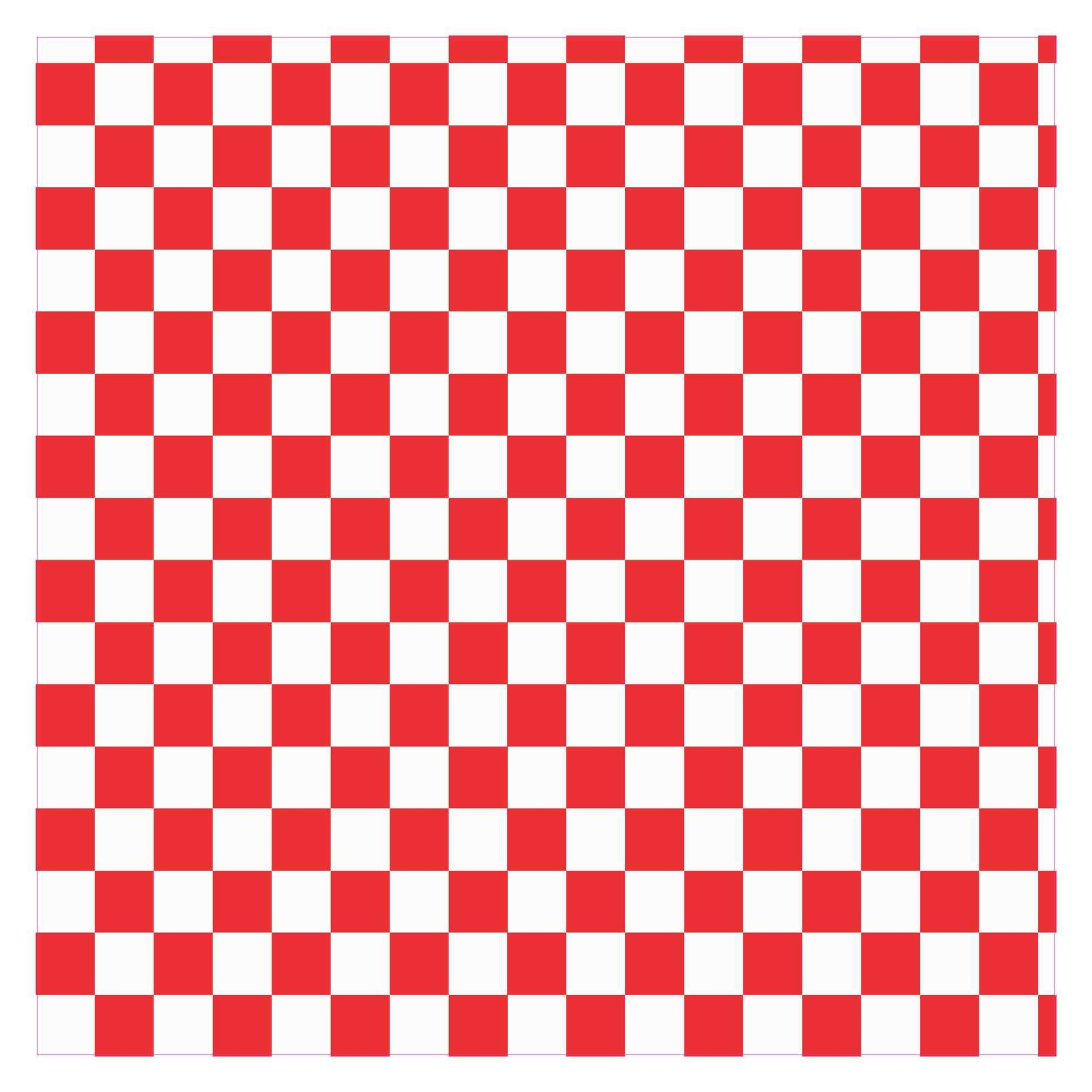 12 x 12 Red and White Checkered Hobby Cutter Vinyl Sheet Sticker Square Pattern