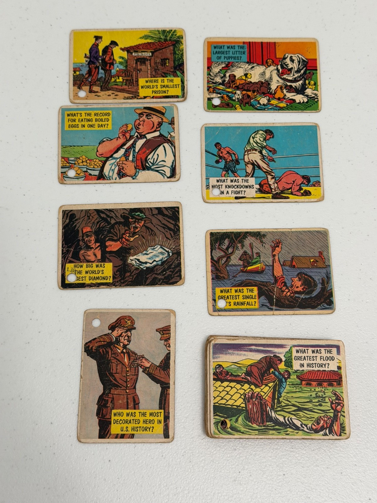 VINTAGE LOT TOPPS 1957 ISOLATION BOOTH CARDS