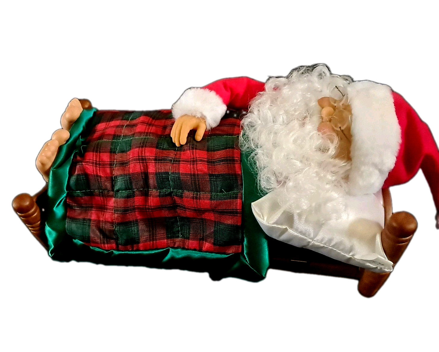 Vtg Sleeping Santa Original Motion-ettes Christmas Display Figure Snores Whistle