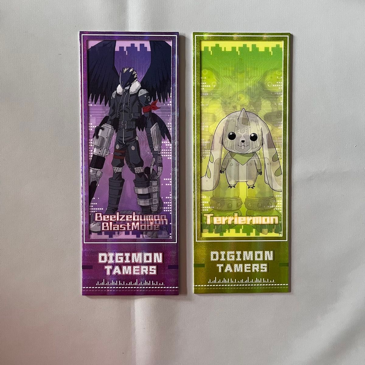 Digimon Tamers Beelzemon and Terriermon Changing Cards 2 cards