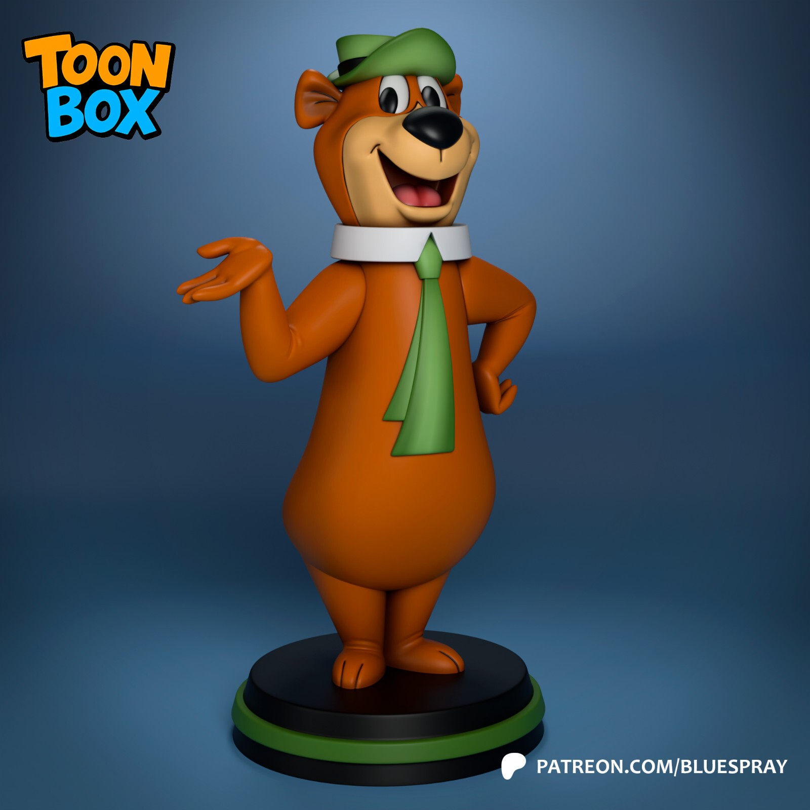 1:8 Yogi Bear Hanna-Barbera Fan Art UNPAINTED Resin Garage Kit