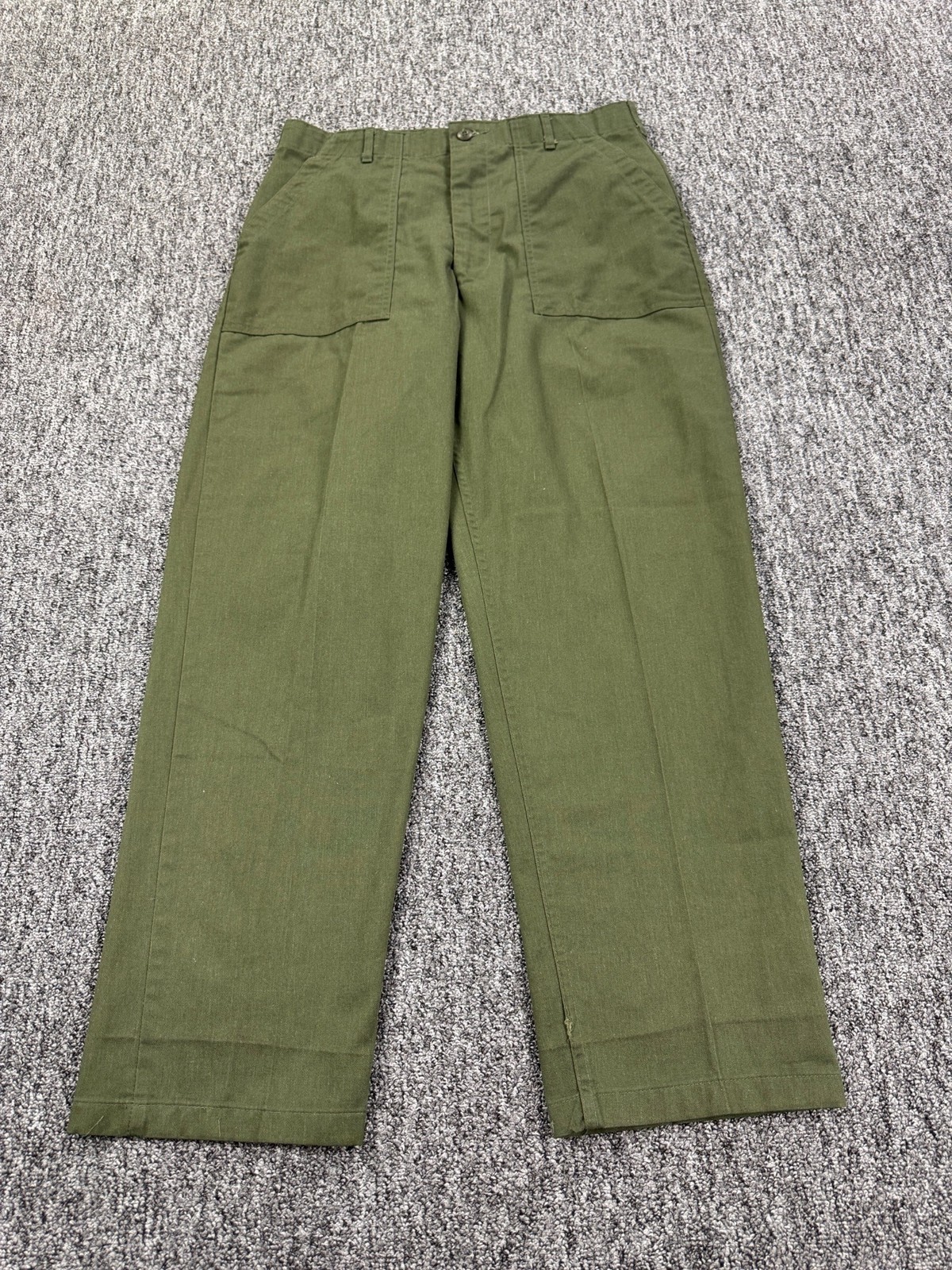 Vtg Military OG-507 Pants Men 36x31 Fatigue Sateen Green Utility Trousers 1980s Vtg Military OG-507 Pants Men 36x31 Fatigue Sateen Green Utility Trousers 1980s