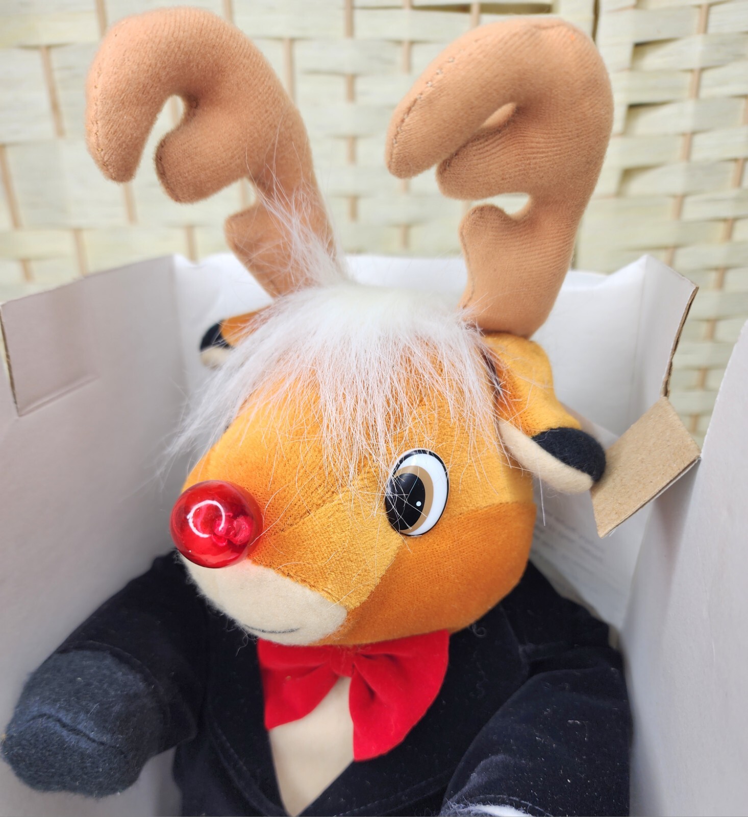 NIB Vintage JC Penney Dancing Musical Rudolph Christmas Reindeer 