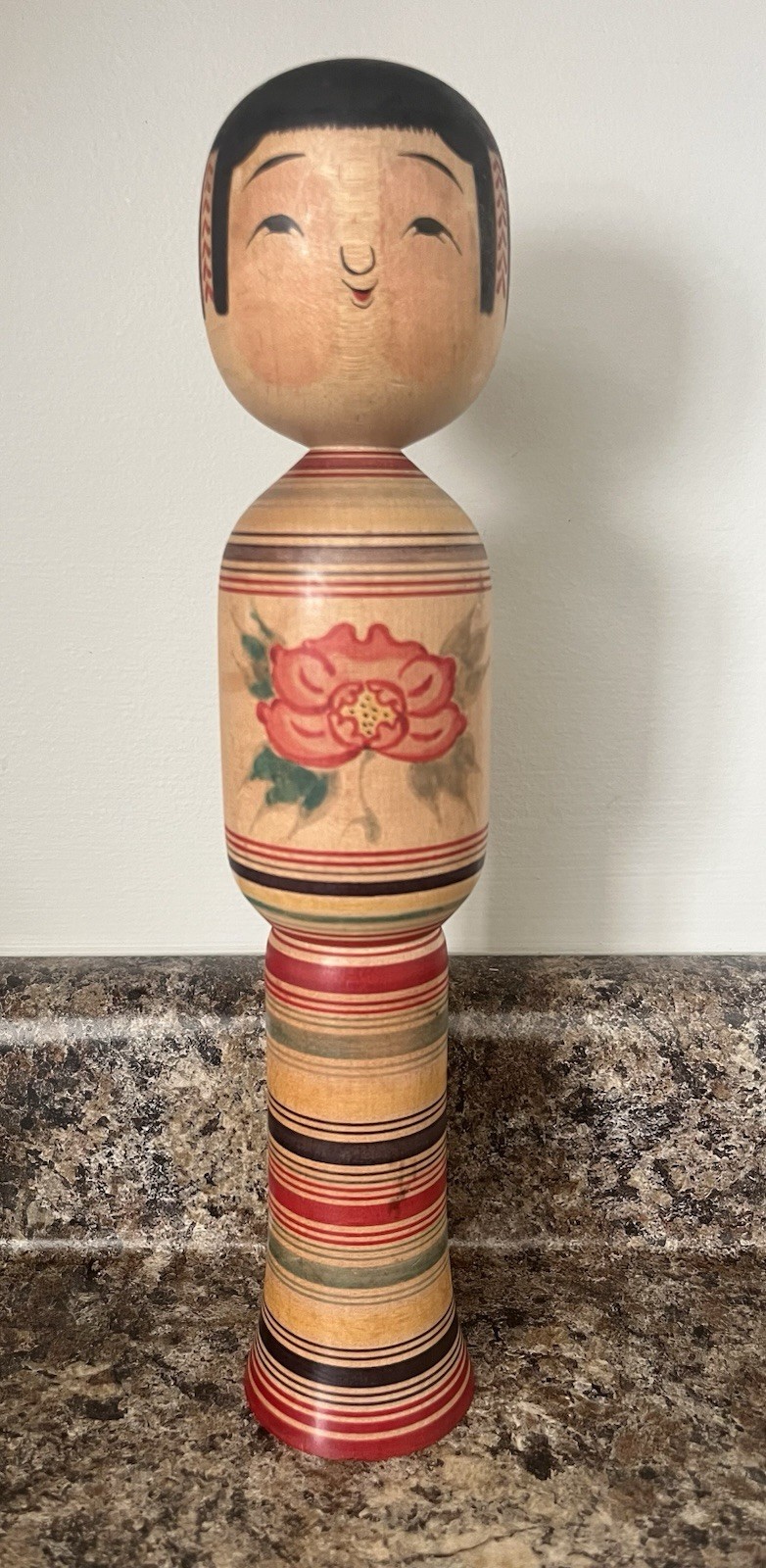 Kokeshi doll by Mitsuo Mori-signed