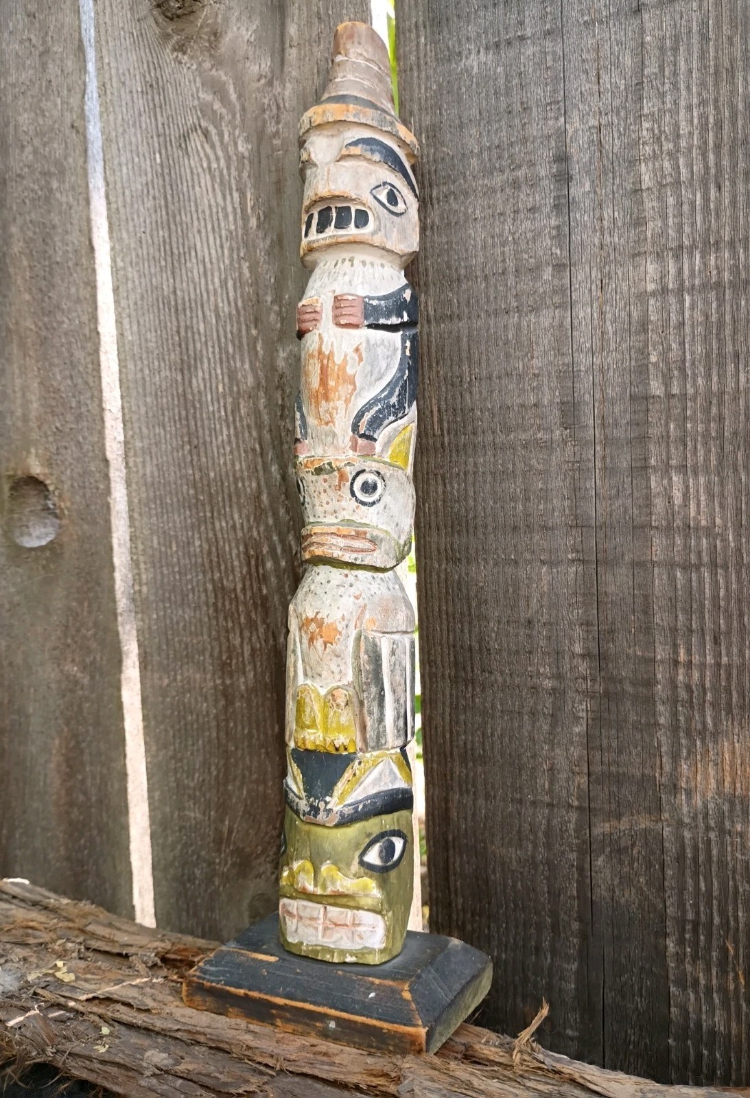 Northwest Coast Antique Model Totem Pole Nu Chah Nulth Native Nootka Jacob Louie
