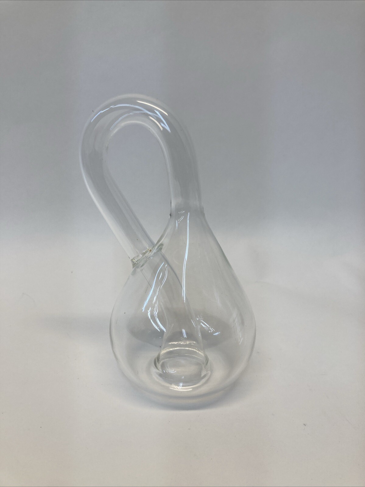 Klein Bottle - Clear Blown Glass 6 Inches High Mathematical Collectible Klein Bottle - Clear Blown Glass 6 Inches High Mathematical Collectible