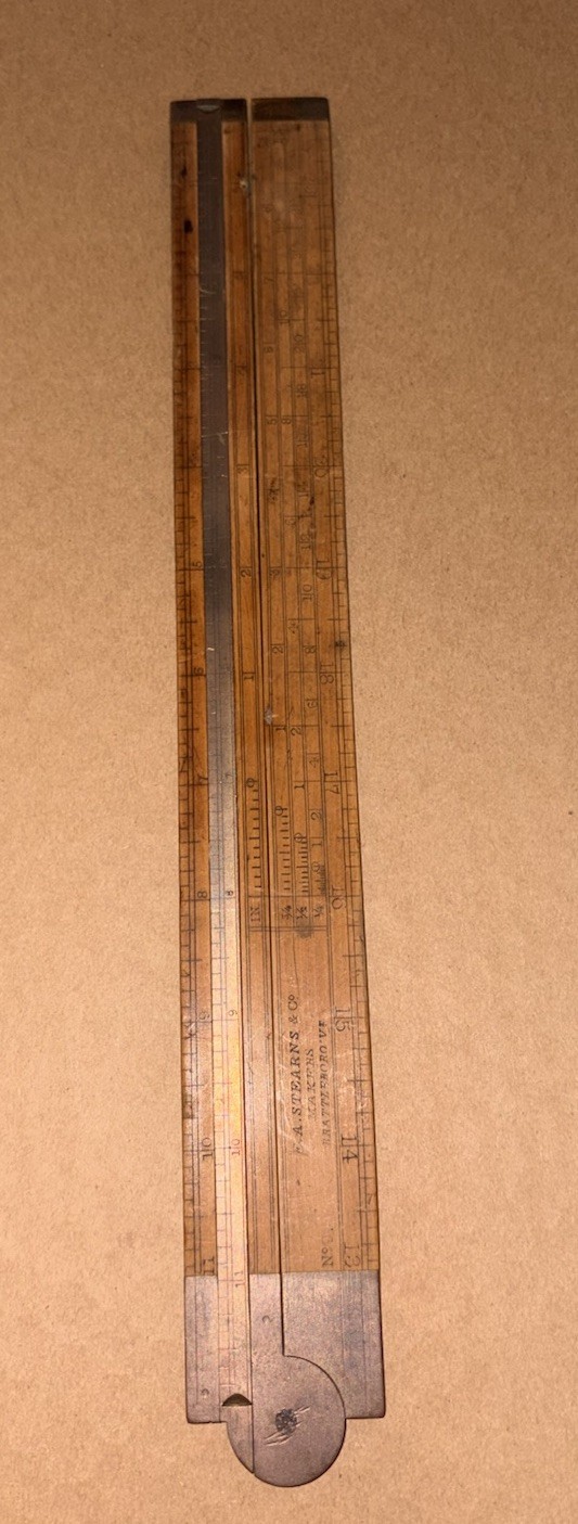 Vintage EA Stearns & Co. No. 9 Folding Ruler 1800’s “RARE” Nice Condition