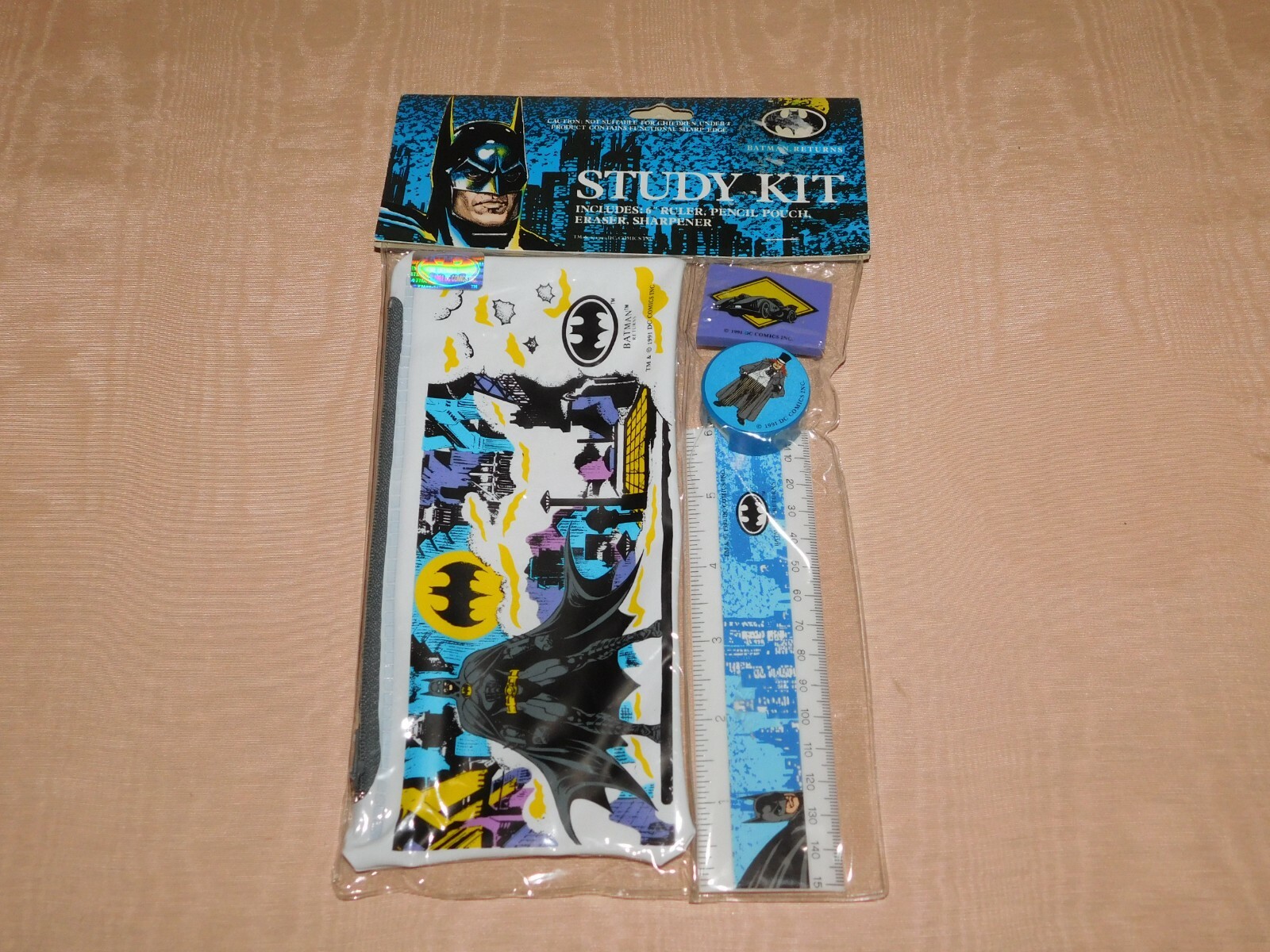 VINTAGE 1991 DC COMICS BATMAN PENGUIN SCHOOL STUDY KIT NEW OLD STOCK VINTAGE 1991 DC COMICS BATMAN PENGUIN SCHOOL STUDY KIT NEW OLD STOCK