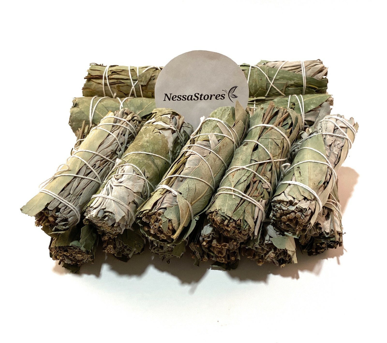 NessaStores CA White Sage + Eucalyptus Smudge Stick 4\