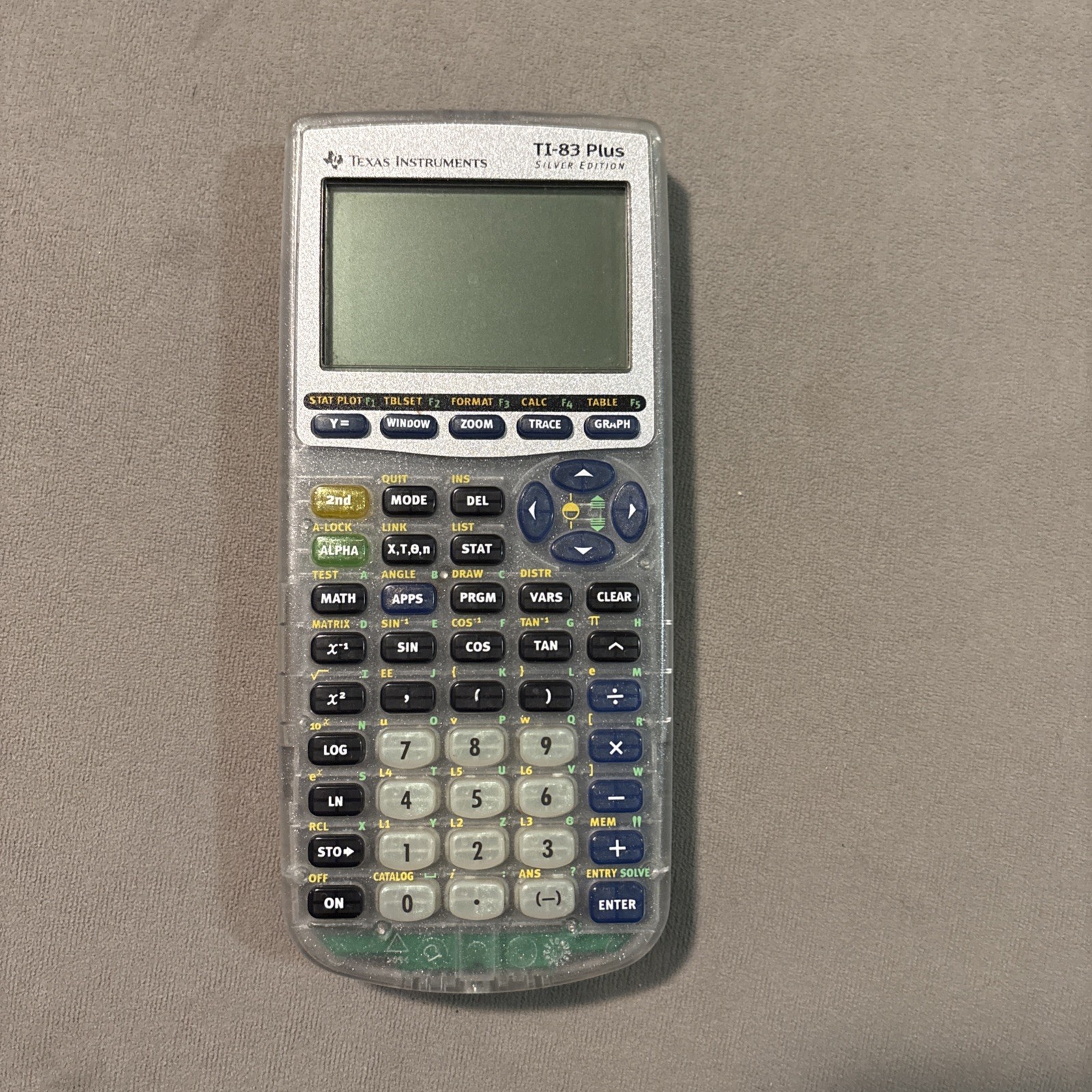 Texas Instruments TI-83 Plus Silver Edition Graphing Calculator - Works Texas Instruments TI-83 Plus Silver Edition Graphing Calculator - Works