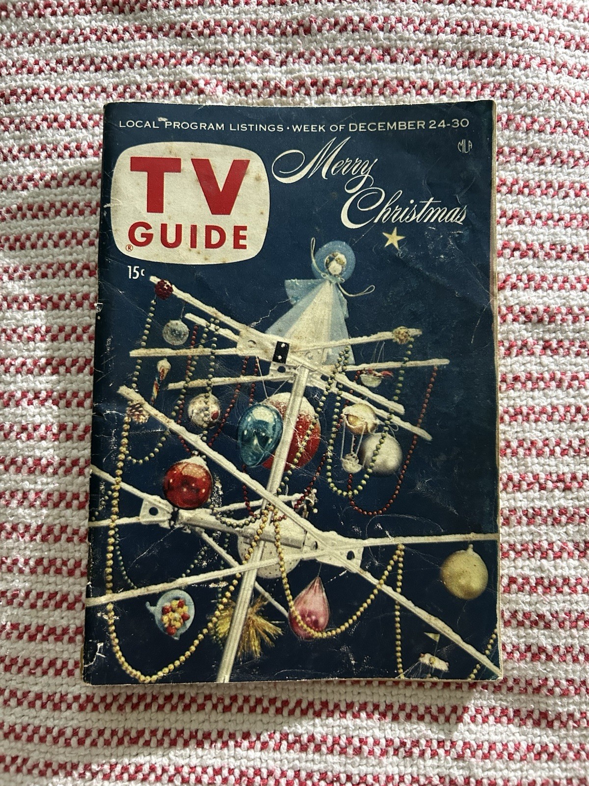 Vintage 1955 December TV GUIDE Baton Rouge Jack Berry, Hollywood Gossip, Disney Vintage 1955 December TV GUIDE Baton Rouge Jack Berry, Hollywood Gossip, Disney