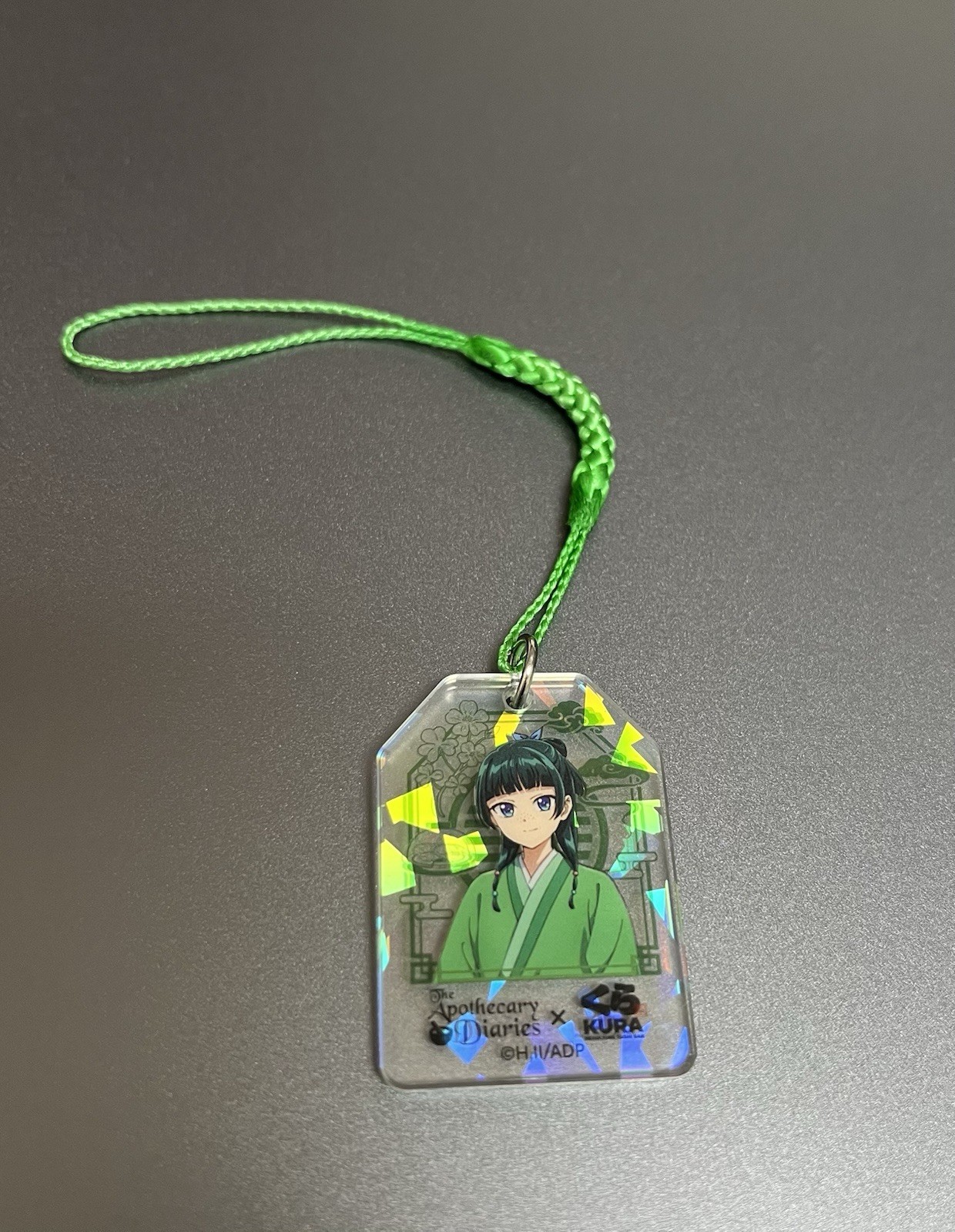 RARE ITEM Apothecary Diaries x Kura Sushi Acrylic Lucky Charm - Green Maomao RARE ITEM Apothecary Diaries x Kura Sushi Acrylic Lucky Charm - Green Maomao