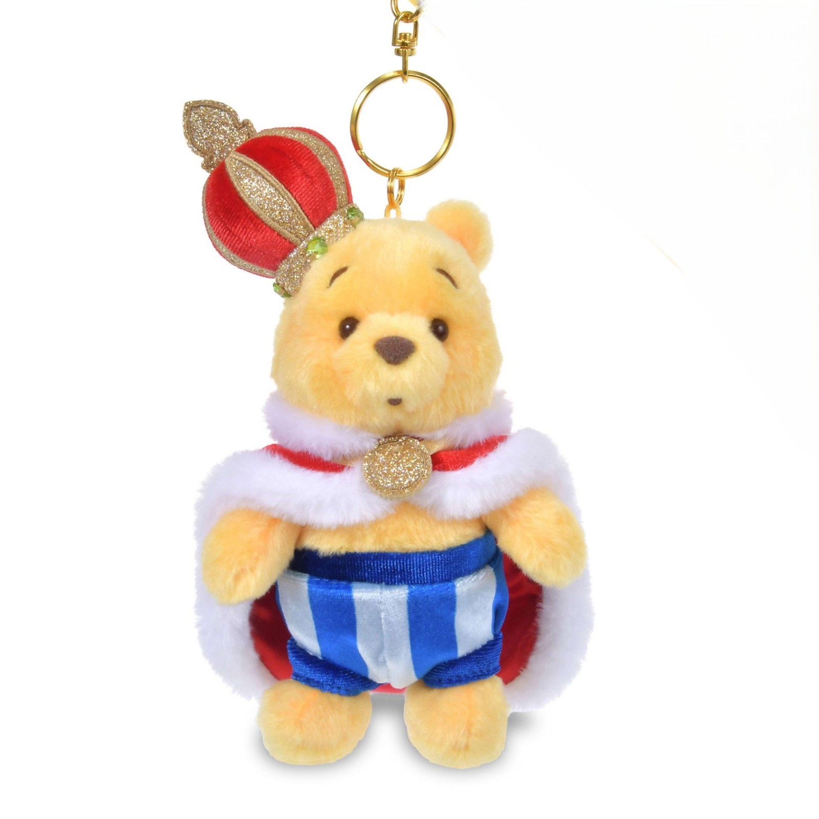Japan Tokyo Disney Store Winnie the Pooh Plush Toy Keychain Piglet as a Knight