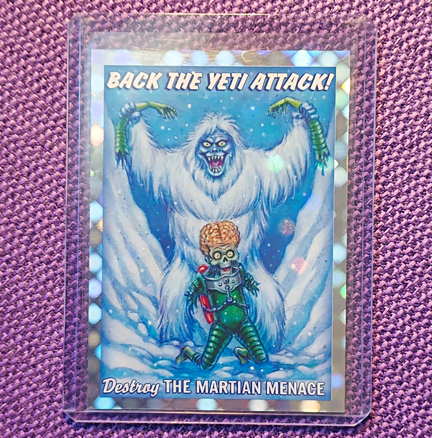 Topps 2026 Mars Attacks Xmas Cryptid Alliance CA-3 Abominable Snowman /50
