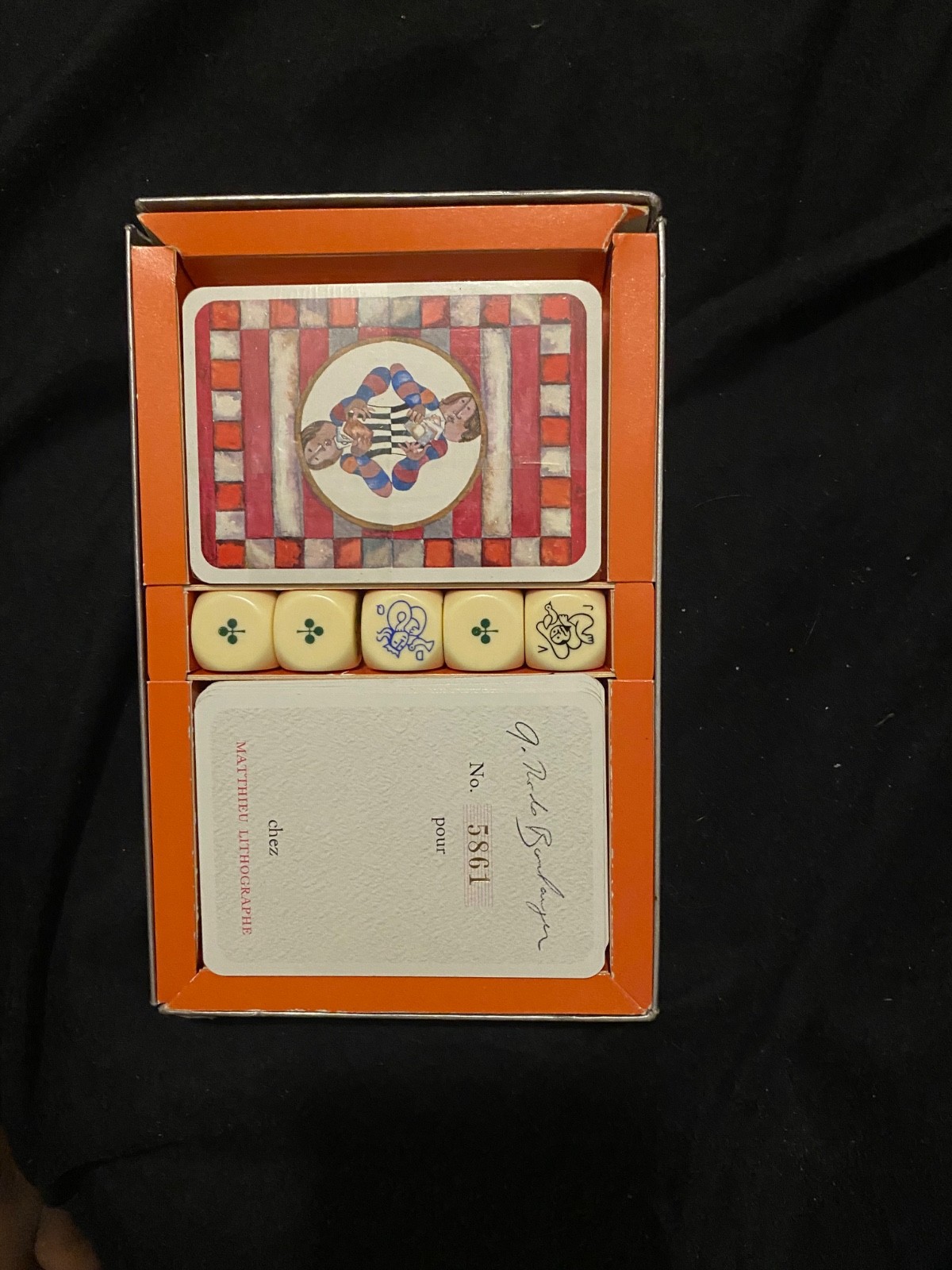 GRACIELA RODO-BOULANGER- BOLIVIA SIGNED  L.E. LITHOGRAPH PLAYING CARDS  #5861