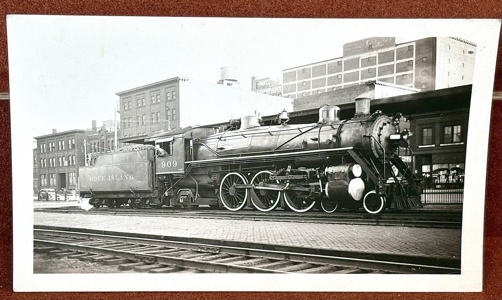 1936 Rock Island #909 P-33 4-6-2 Pacific Steam Locomotive Mpls MN ORIGINAL Photo 1936 Rock Island #909 P-33 4-6-2 Pacific Steam Locomotive Mpls MN ORIGINAL Photo