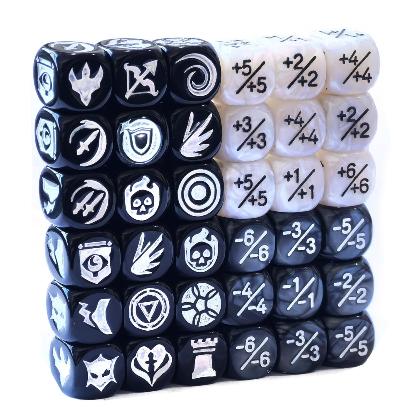 36pcs 12MM Abilities Keywords Counter Dice MTG Dice 1/+1 Counters Bulk Creature