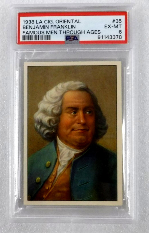 1938 LA Cig. Oriental Famous Men Through Ages #35 Benjamin Franklin PSA 6
