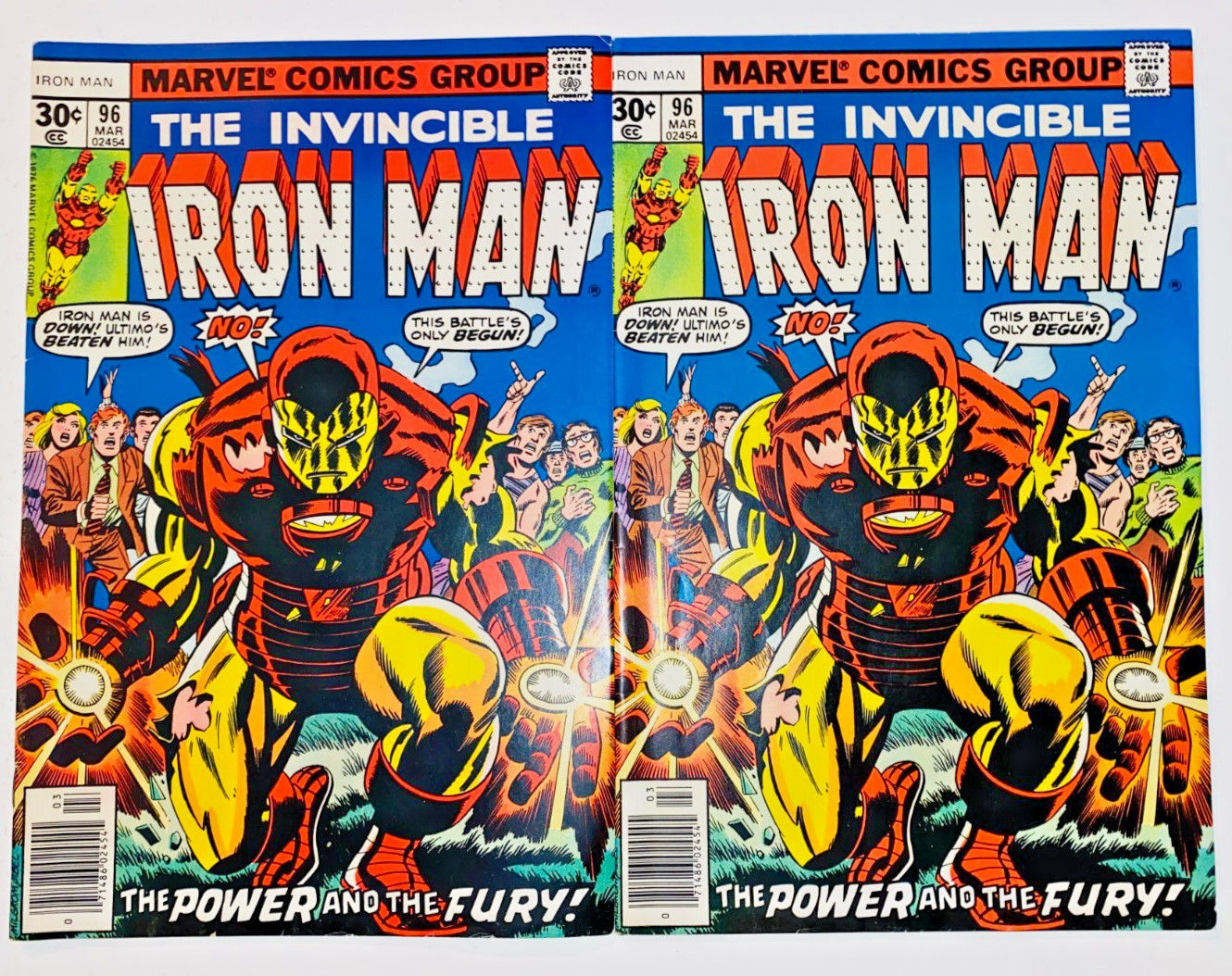 Iron Man #96 Lot of 2, Warehouse Find (Marvel, 1977) Bronze Age