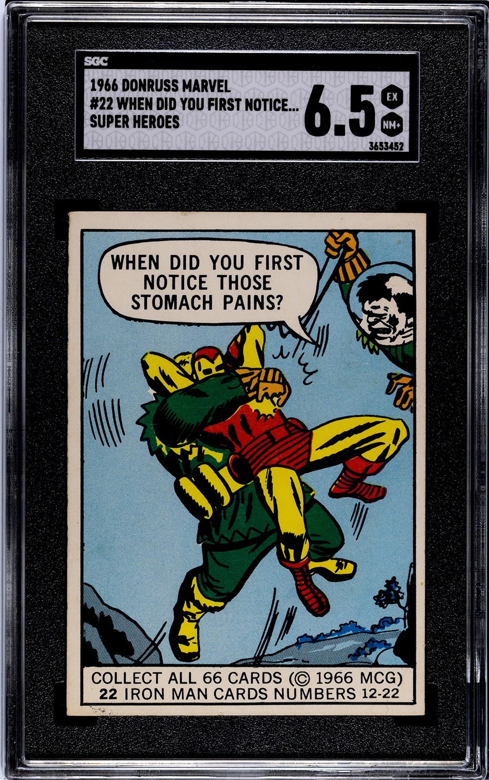 1966 Donruss Marvel Iron Man Rookie #22 SGC 6.5